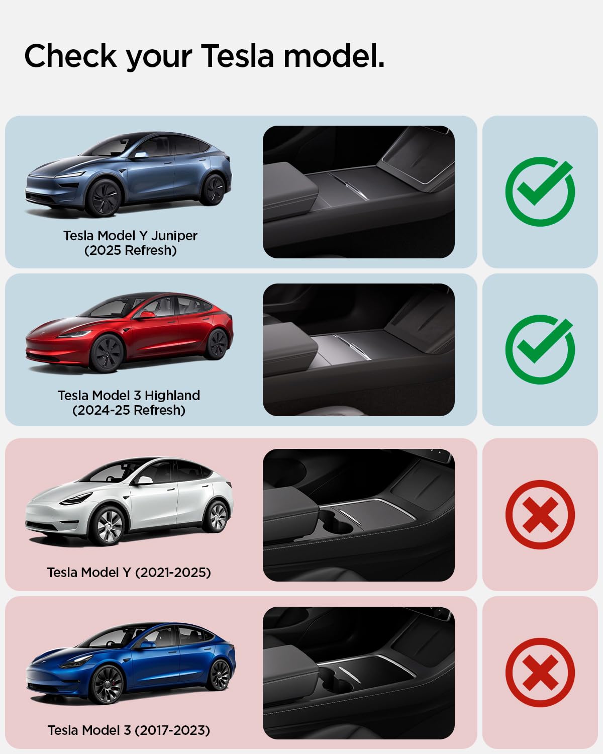 Foto 2 | Funda De Reposabrazos Spigen Para Tesla Model Y 2025/2026 Y Model 3 - Venta Internacional.