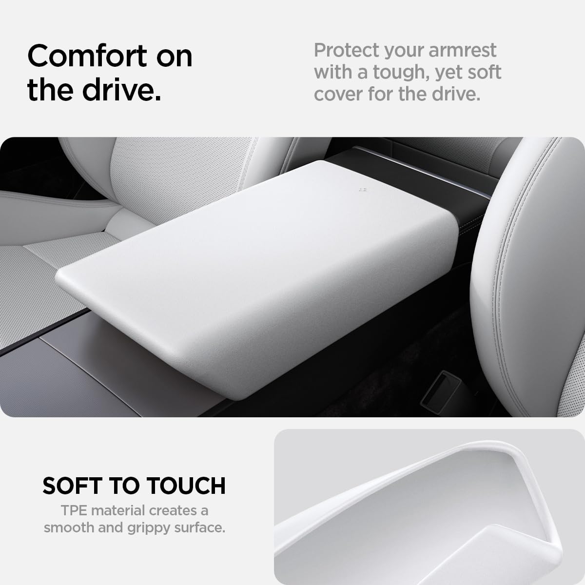 Foto 4 | Funda De Reposabrazos Spigen Para Tesla Model Y 2025/2026 Y Model 3 - Venta Internacional.