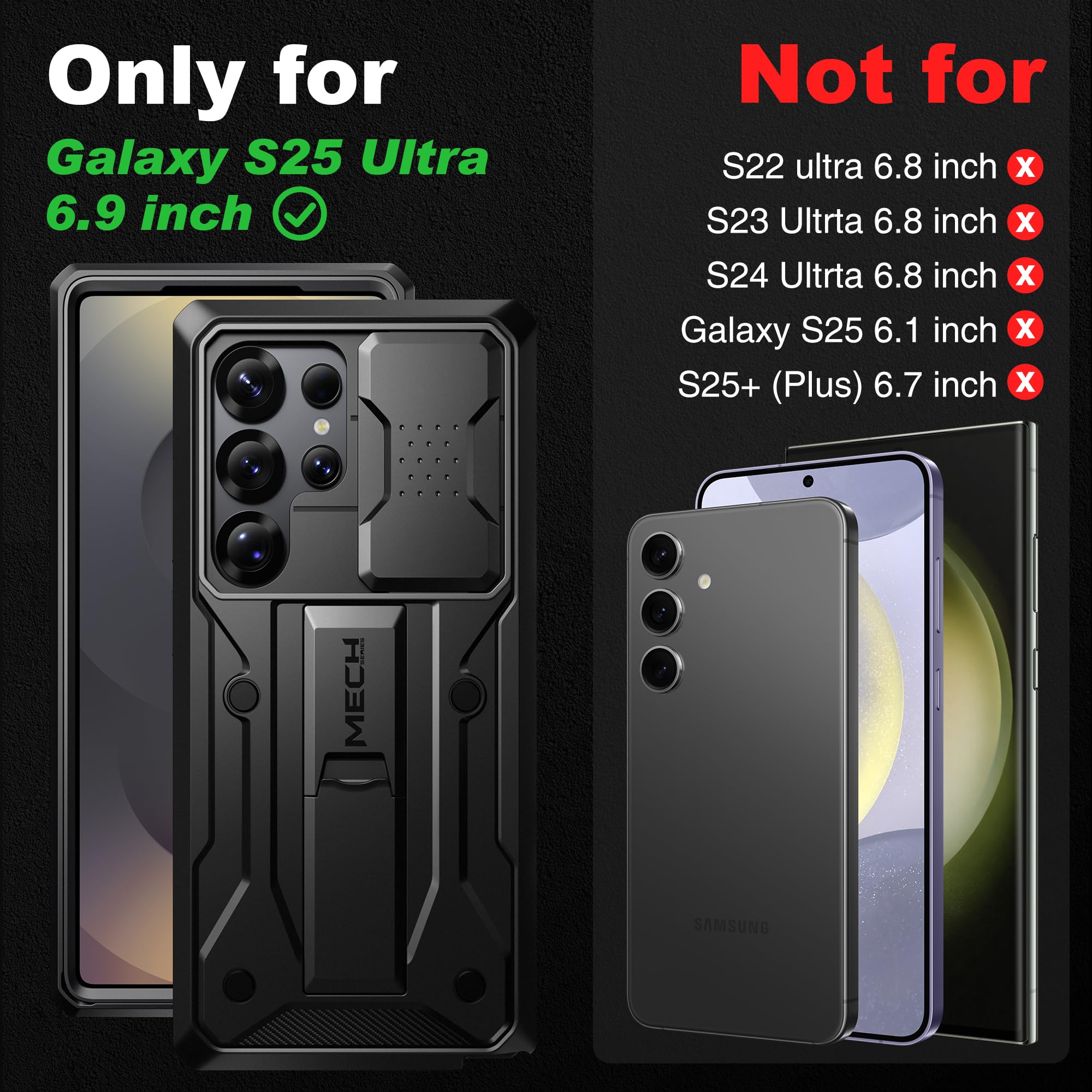 Foto 3 pulgar | Funda Tongate Para Samsung Galaxy S25 Ultra Con Pantalla De Privacidad - Venta Internacional.
