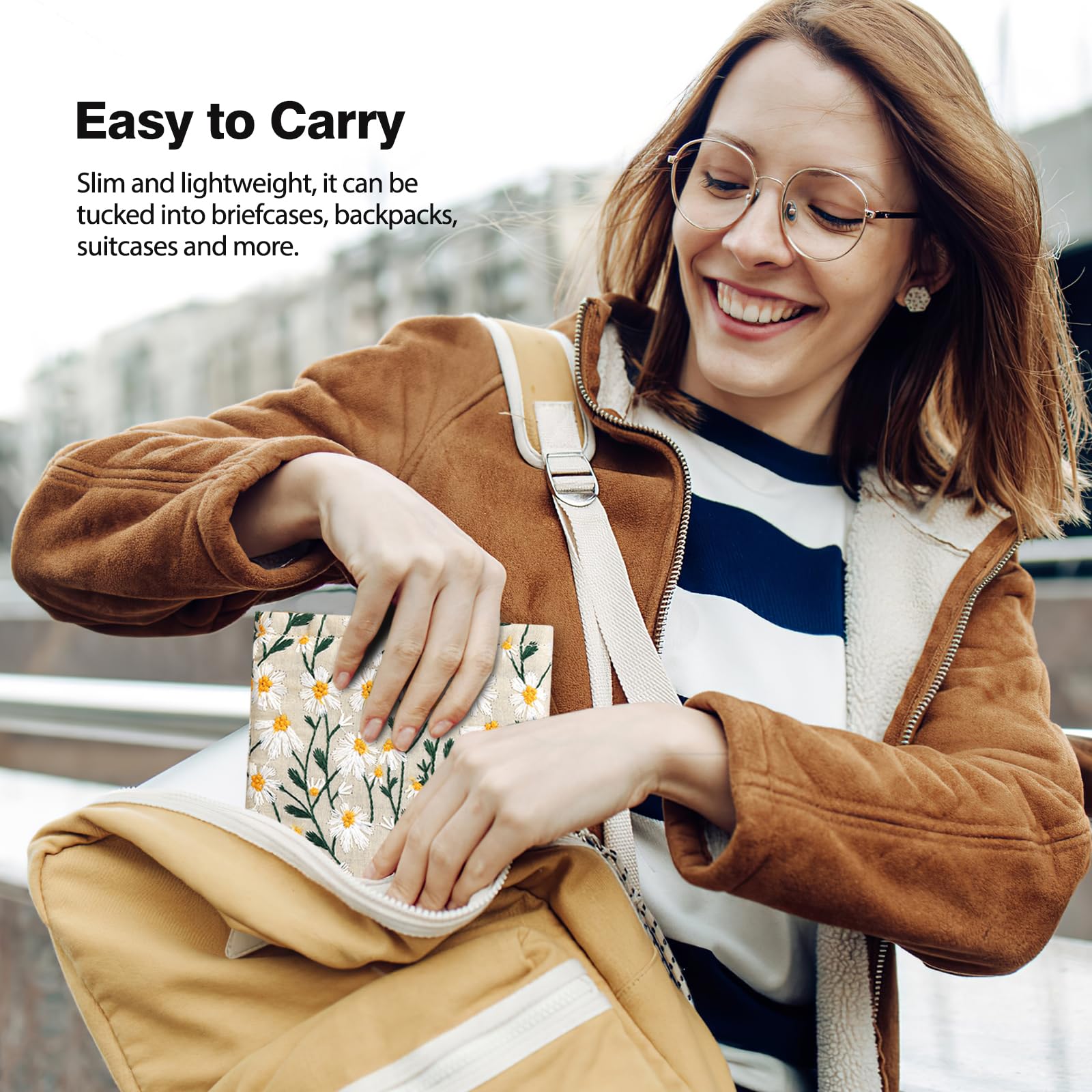 Foto 6 | Funda Moko Bordada Daisy De 6 A 7 Pulgadas Para Kindle - Venta Internacional.