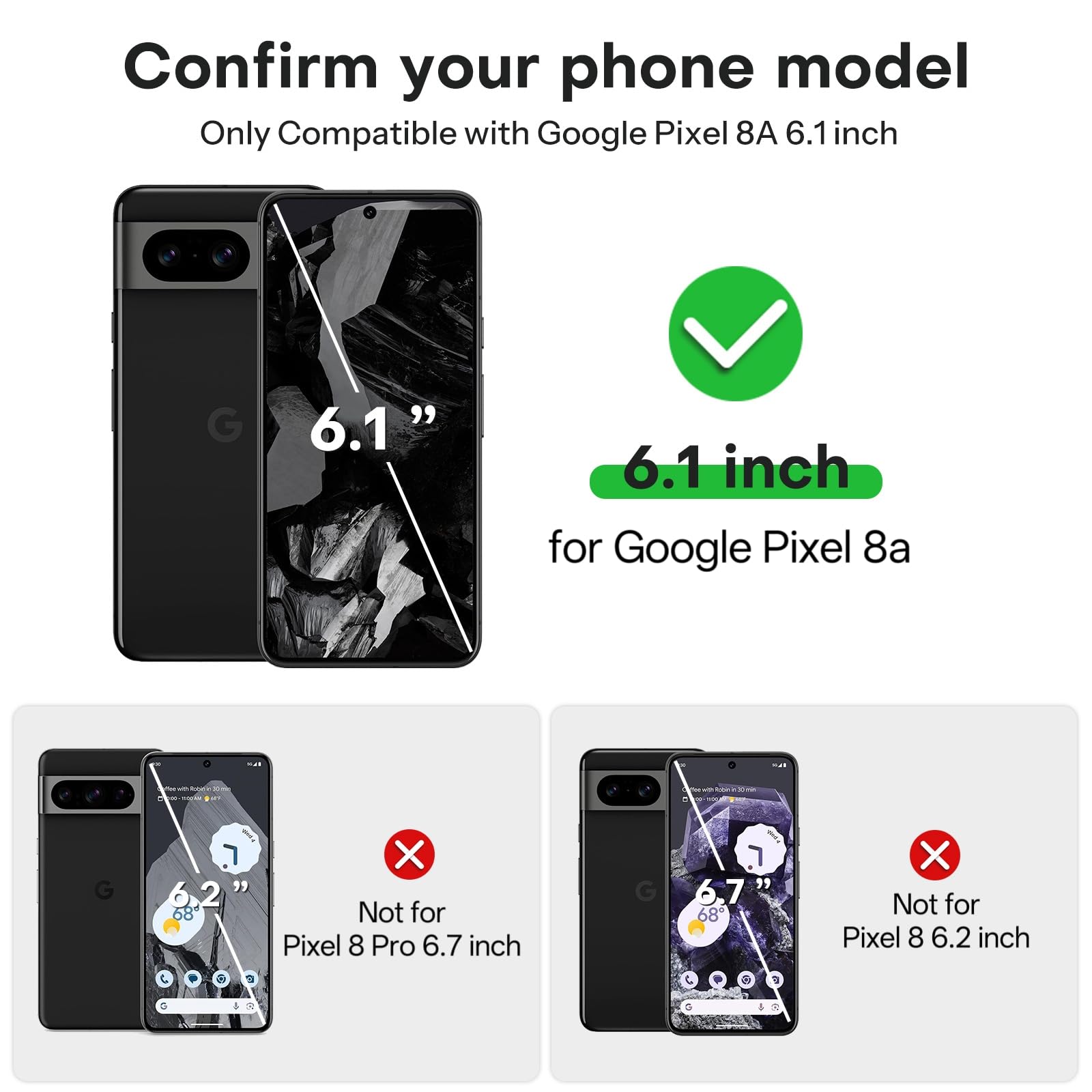 Foto 3 pulgar | Protector De Pantalla Omoton 3+2 Pack Para Google Pixel 8a - Venta Internacional.