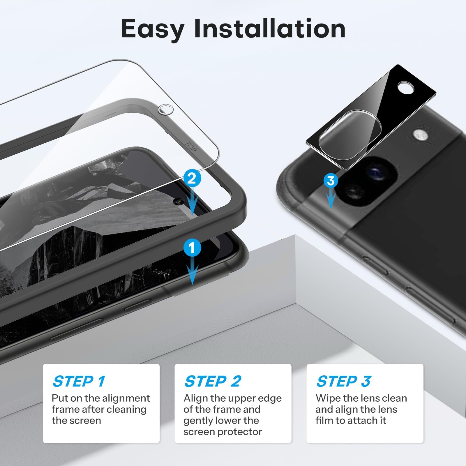 Foto 6 pulgar | Protector De Pantalla Omoton 3+2 Pack Para Google Pixel 8a - Venta Internacional.