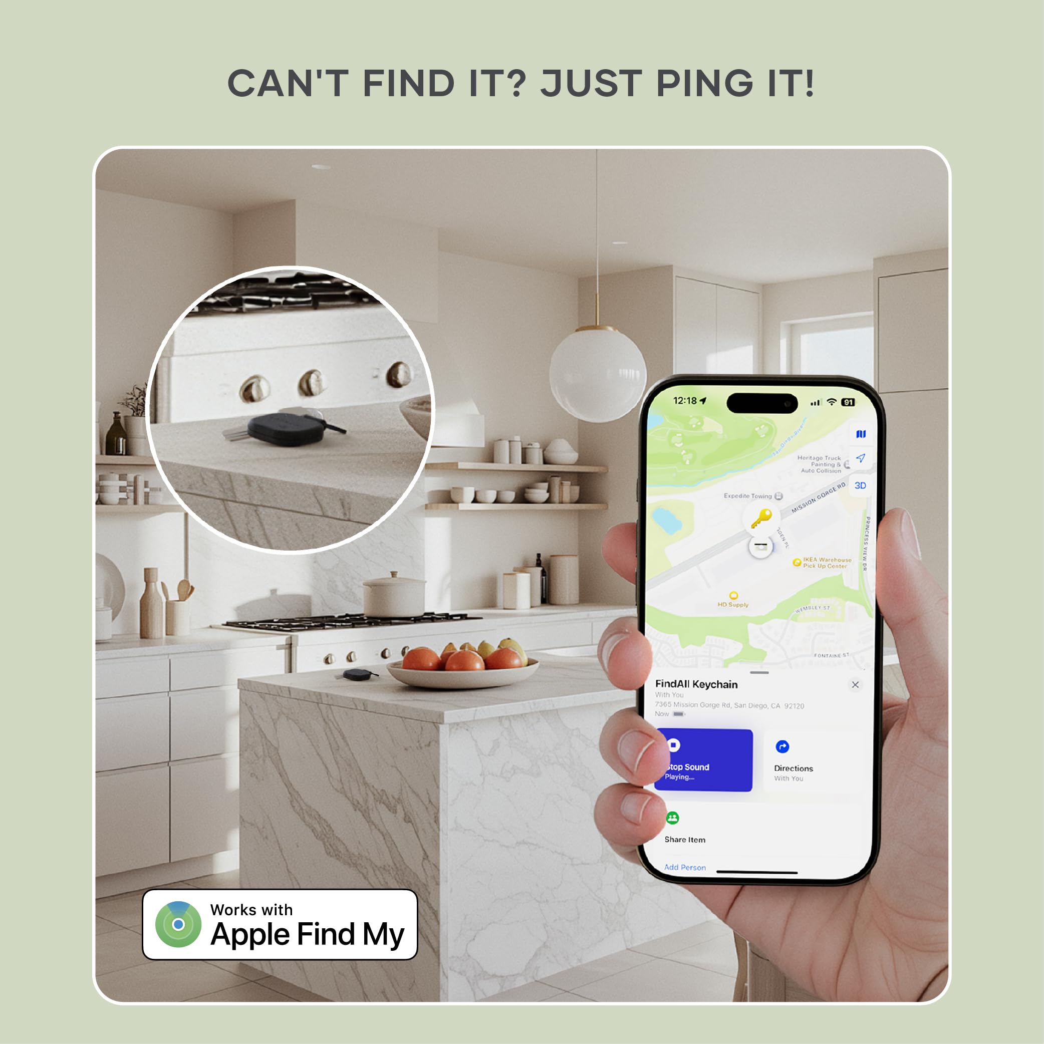 Foto 5 pulgar | Llavero Satechi Findall Con Find My  Recargable  Negro - Venta Internacional.