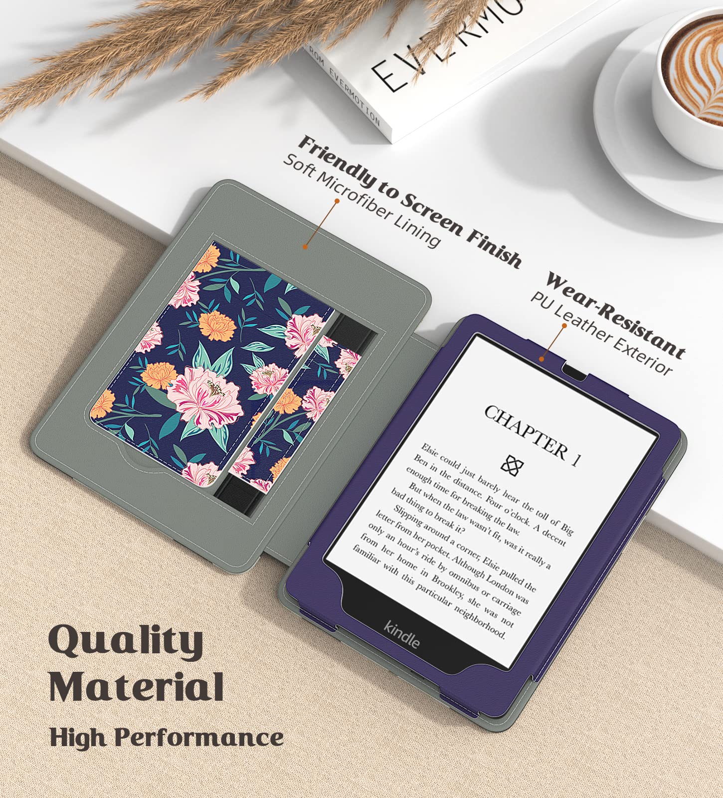 Foto 4 | Funda Moko Para Kindle Paperwhite 2021 6.8 Con Encendido/apagado Automáticos - Venta Internacional.