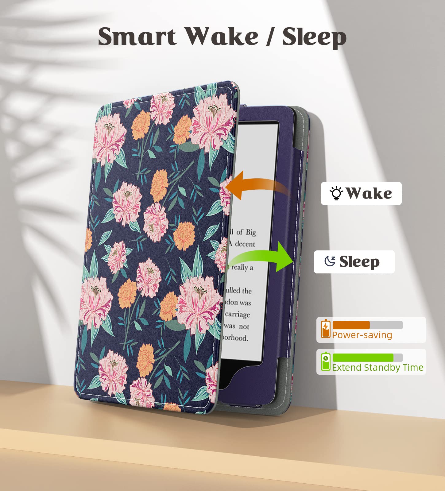 Foto 5 | Funda Moko Para Kindle Paperwhite 2021 6.8 Con Encendido/apagado Automáticos - Venta Internacional.