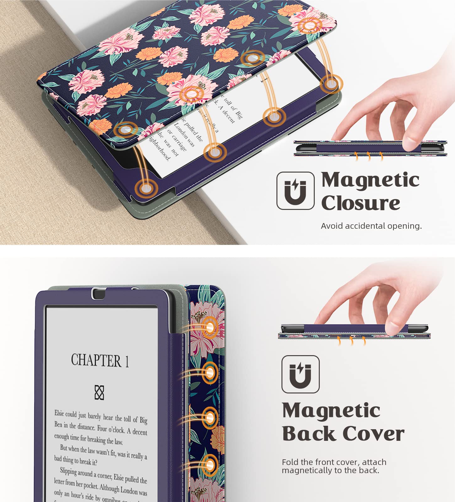 Foto 7 pulgar | Funda Moko Para Kindle Paperwhite 2021 6.8 Con Encendido/apagado Automáticos - Venta Internacional.
