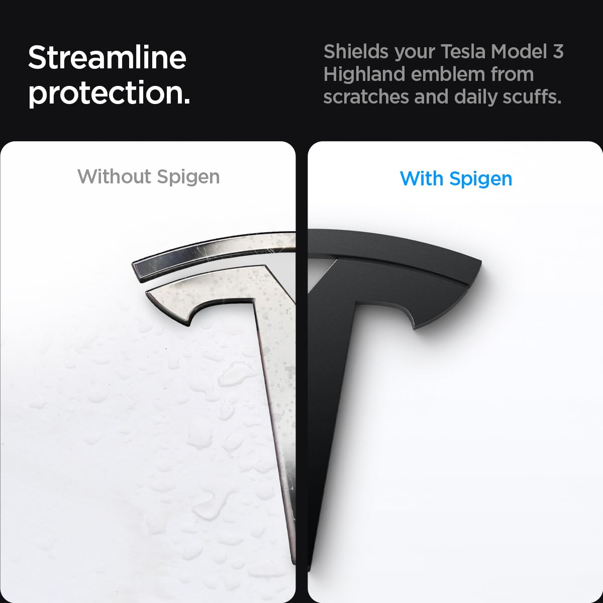 Foto 5 pulgar | Funda Adhesiva Completa Para Tesla Model 3 2025/2024 Con El Logotipo De Spigen - Venta Internacional.