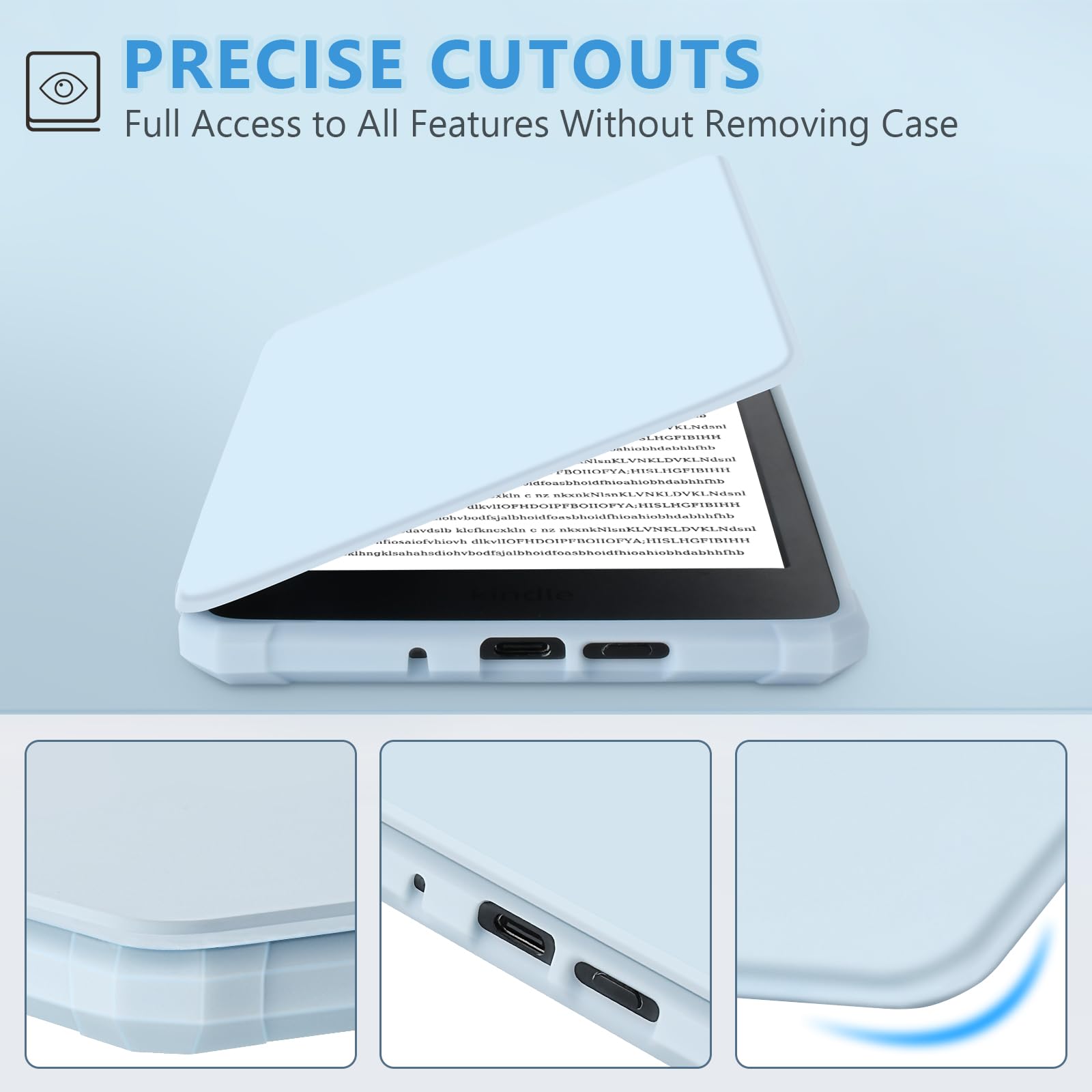 Foto 4 | Funda Fuwang Para Kindle De 6 Pulgadas  11.ª Generación  2024/2022  Piel Sintética - Venta Internacional.