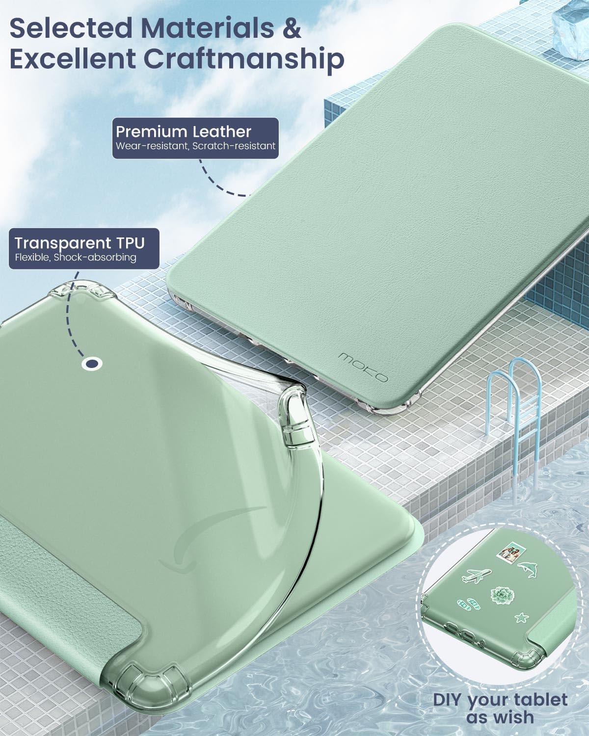 Foto 4 | Funda Moko Para Kindle 6 (11.ª Generación  2024/2022)  Tpu Ultra Transparente - Venta Internacional.