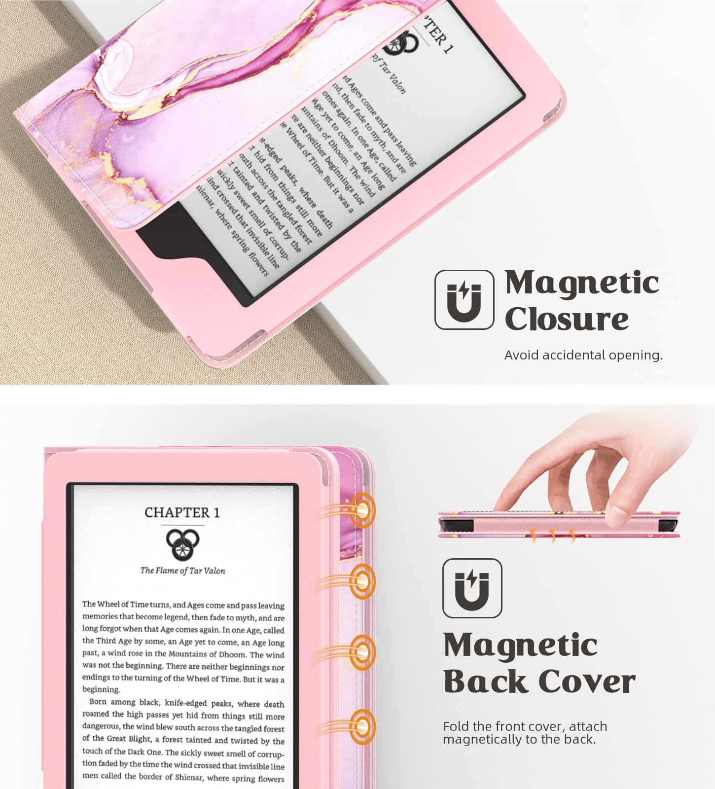 Foto 7 pulgar | Funda De Poliuretano Ultraligera Moko Para Kindle 11.ª Generación - Venta Internacional.