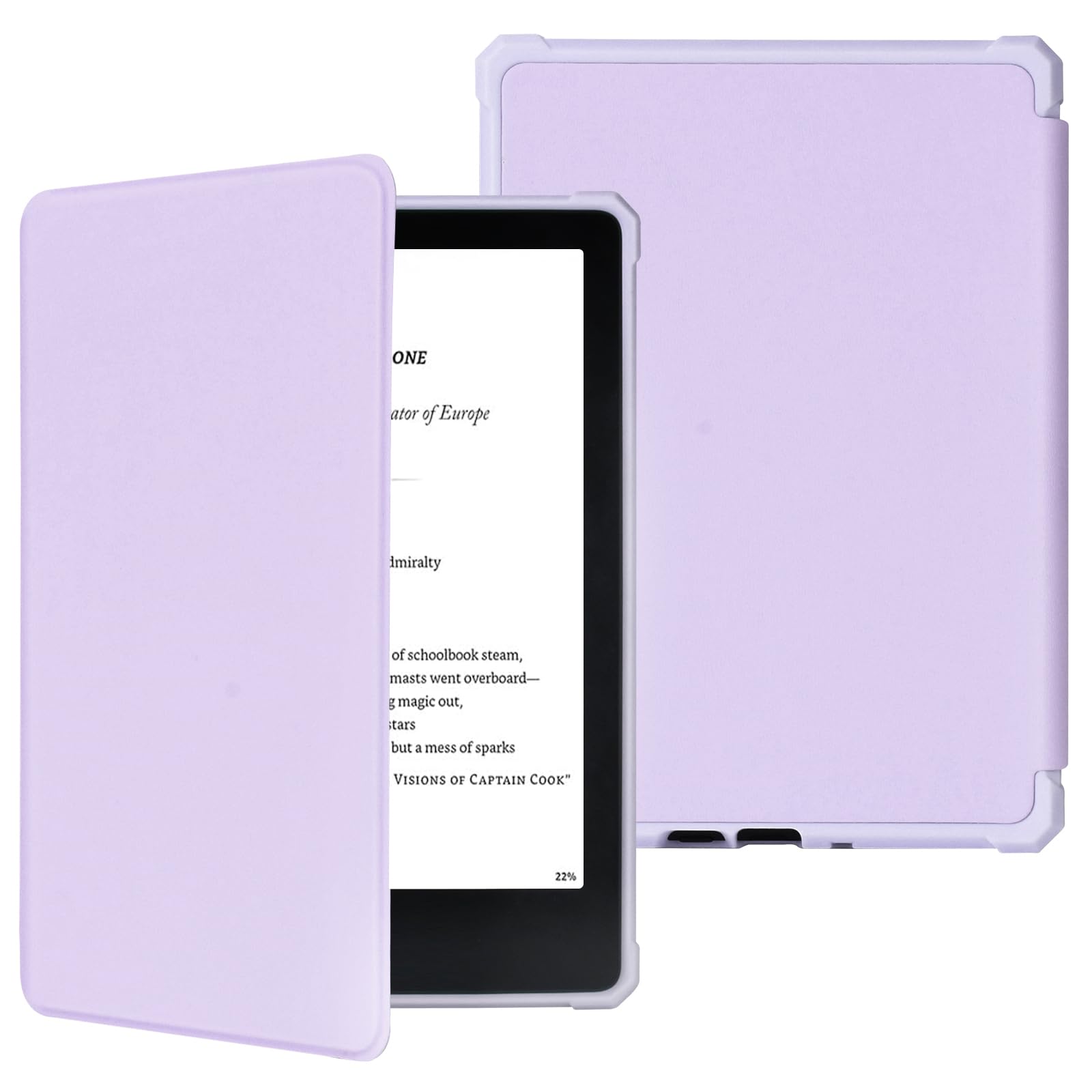 Foto 2 pulgar | Funda Fuwang Para Kindle De 6 Pulgadas  11.ª Generación  2024/2022  Piel Sintética  Color Morado - Venta Internacional