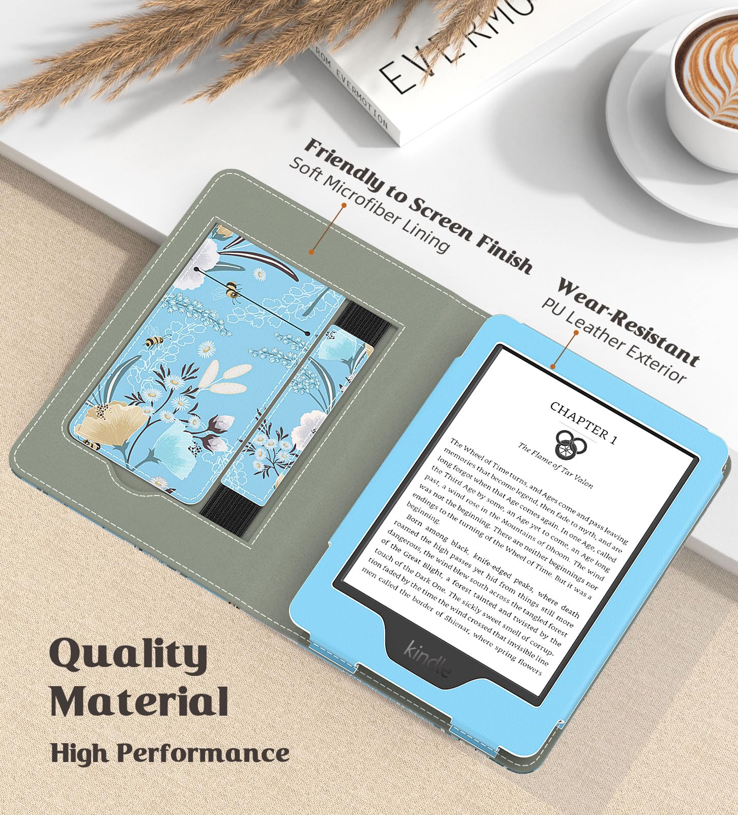 Foto 4 | Funda Moko Para Kindle 6 Totalmente Nuevos De 11.ª Generación Con Encendido/apagado Automáticos - Venta Internacional.