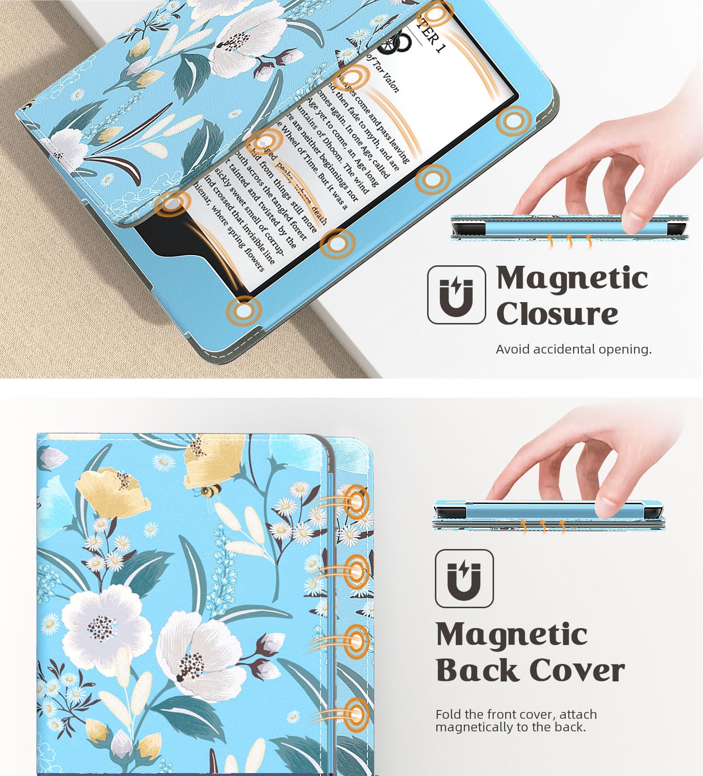 Foto 7 pulgar | Funda Moko Para Kindle 6 Totalmente Nuevos De 11.ª Generación Con Encendido/apagado Automáticos - Venta Internacional.