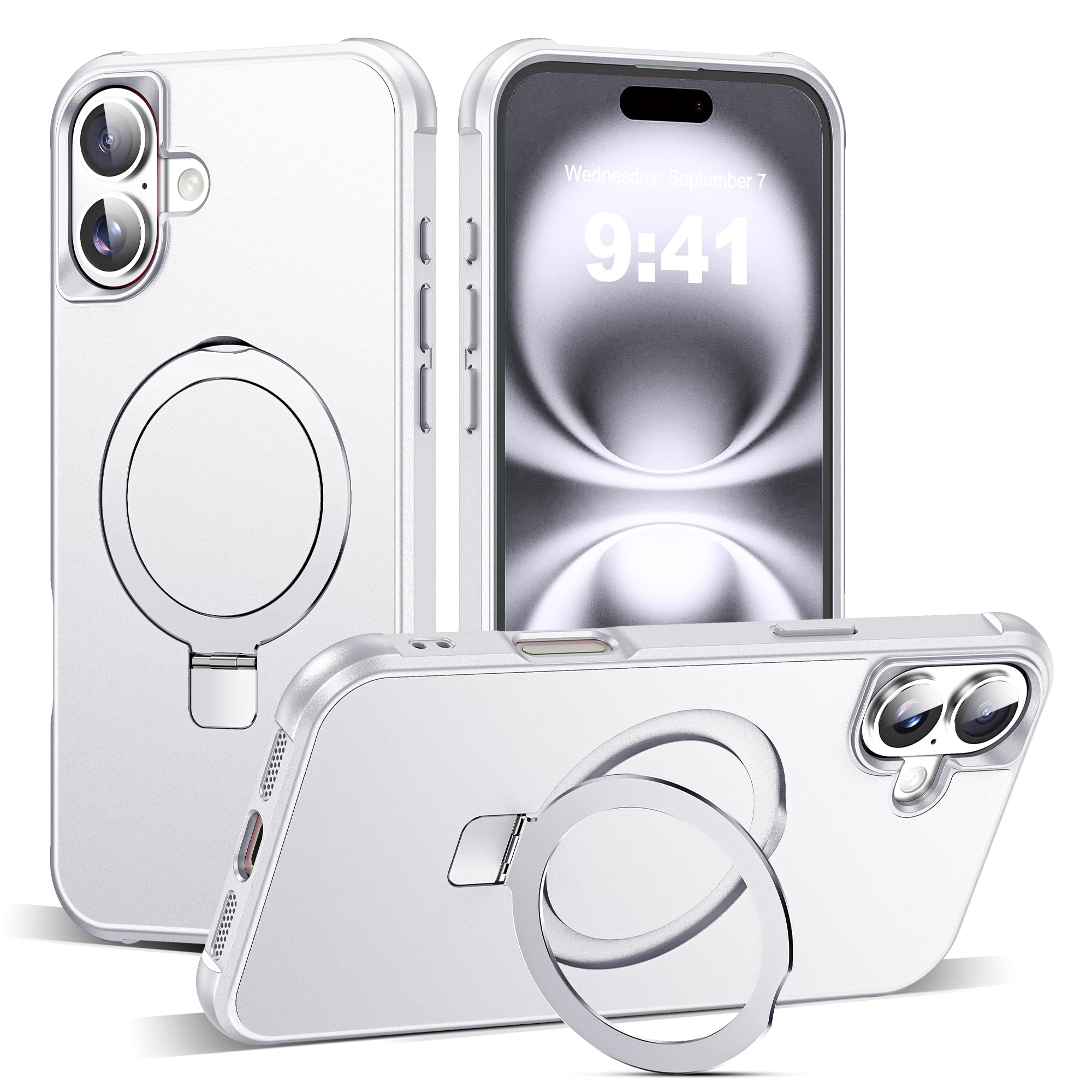 Funda De Teléfono Tianli Diseñada Para Iphone 16 Plus Con Soporte Anular - Venta Internacional.