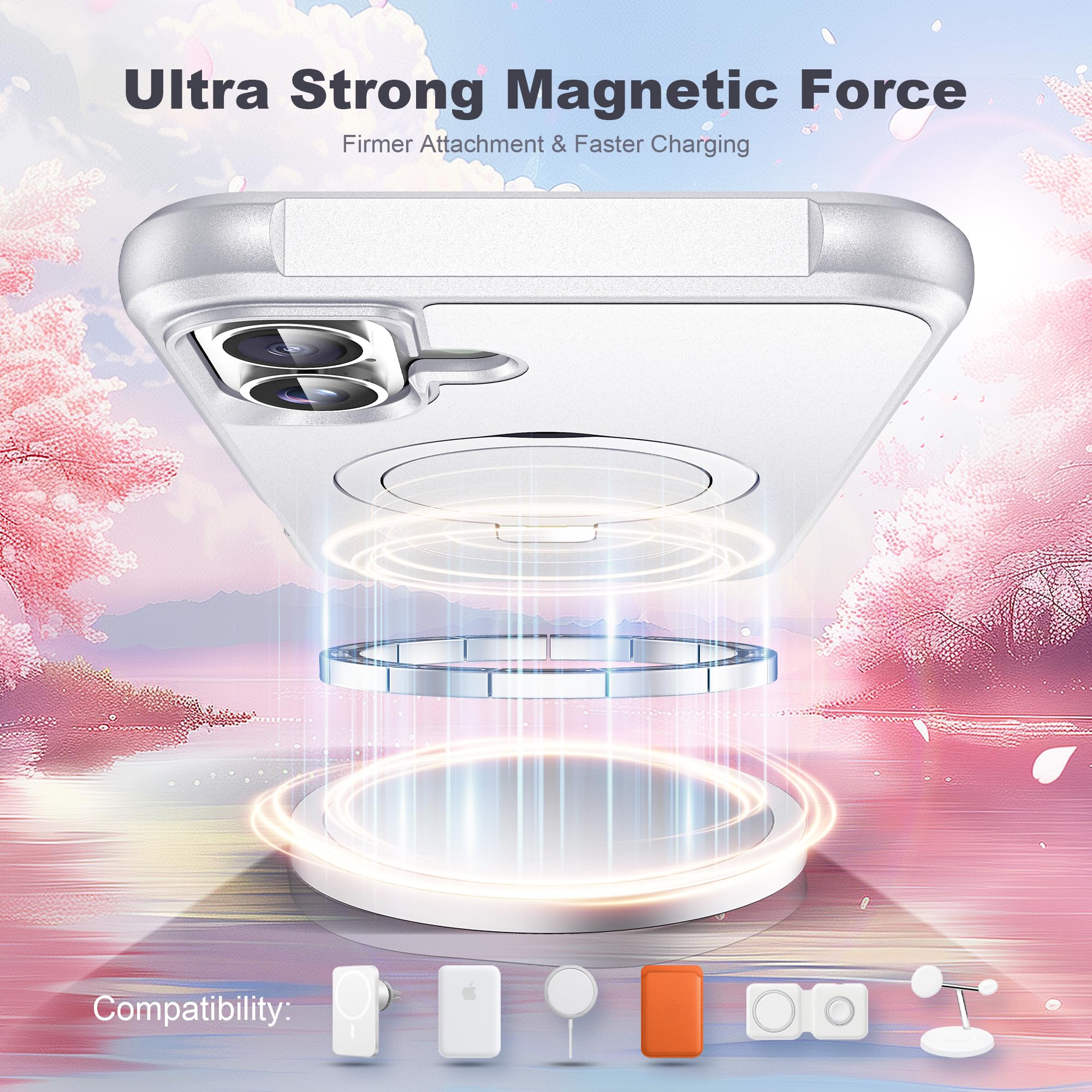 Foto 5 pulgar | Funda De Teléfono Tianli Diseñada Para Iphone 16 Plus Con Soporte Anular - Venta Internacional.