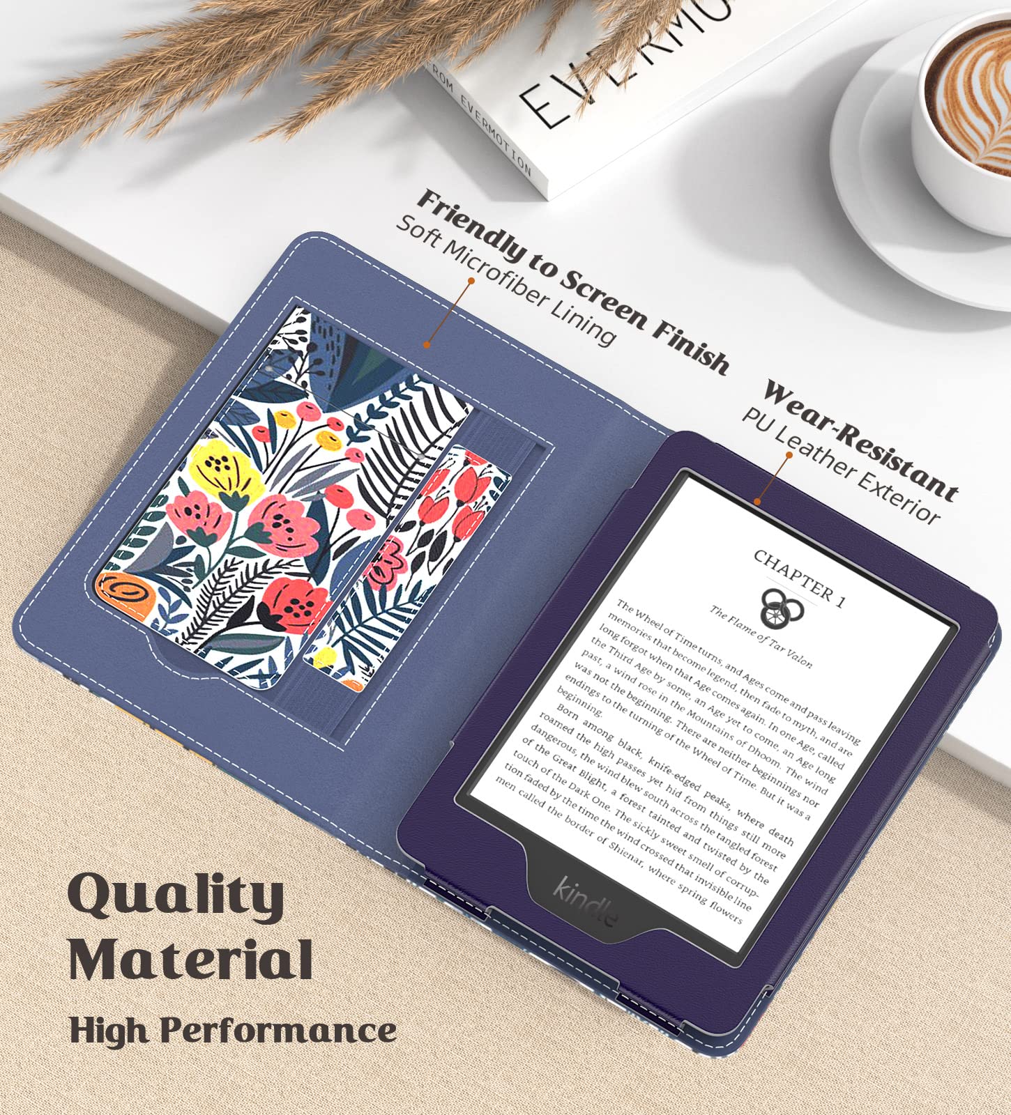 Foto 5 pulgar | Case Moko - Carcasa De Poliuretano Ultraligera Para Kindle 6 2024  Color Azul - Venta Internacional.