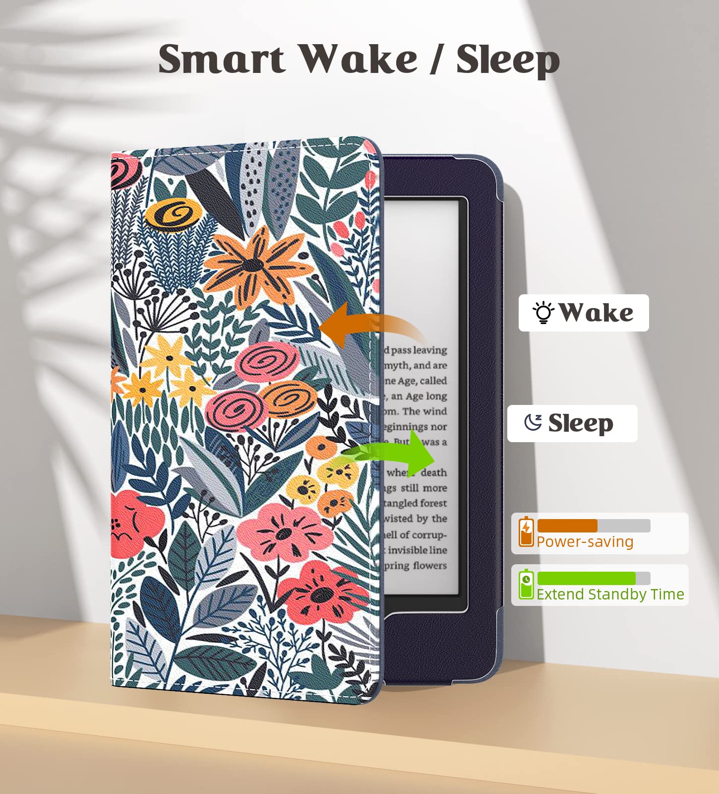 Foto 5 | Case Moko - Carcasa De Poliuretano Ultraligera Para Kindle 6 2024  Color Azul - Venta Internacional.
