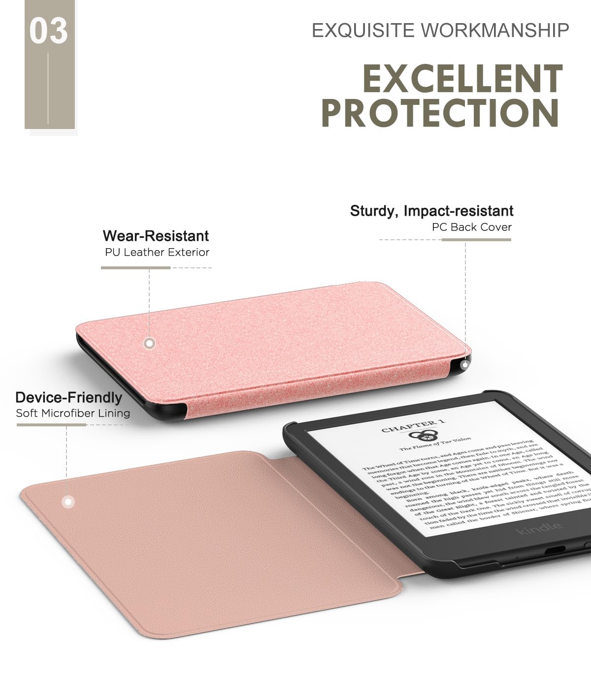 Foto 4 | Funda Moko Para Kindle 11.ª Generación 2024/2022 Con Encendido Y Apagado Automáticos - Venta Internacional.
