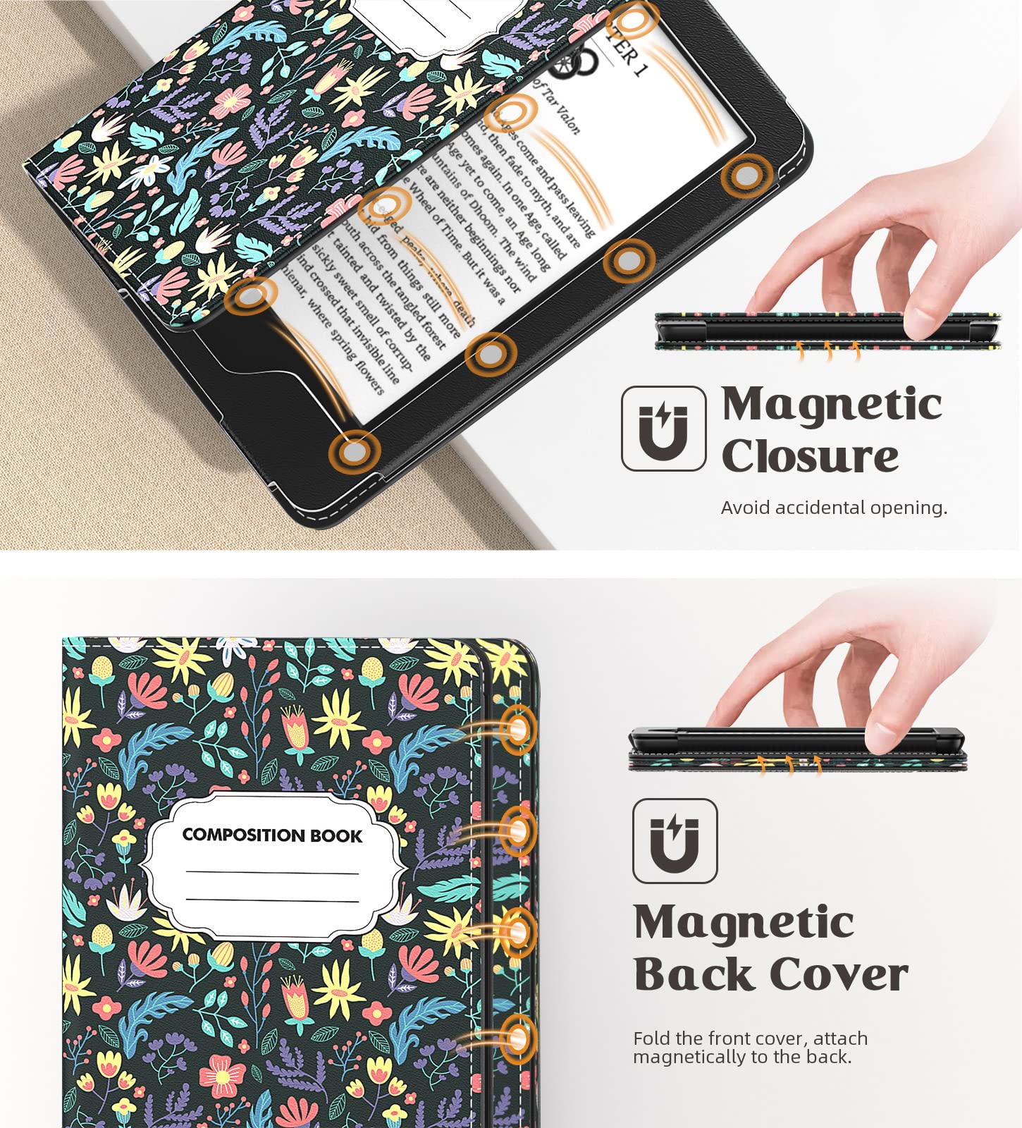 Foto 6 | Funda Moko Para Kindle 6 Totalmente Nuevos De 11.ª Generación 2024/2022/10/8.º - Venta Internacional.