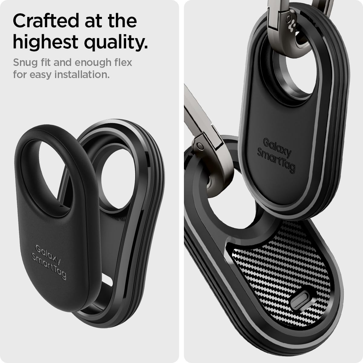 Foto 6 pulgar | Funda Spigen Rugged Armor Para Samsung Galaxy Smarttag 2  Color Negro - Venta Internacional.