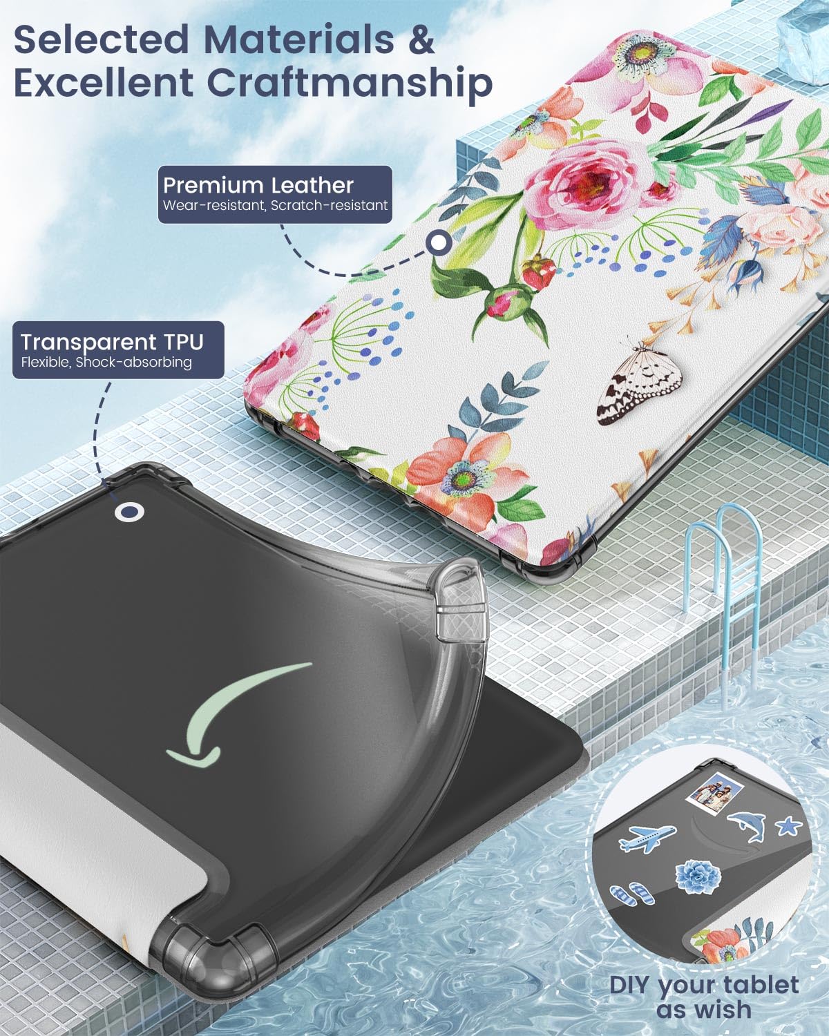 Foto 5 pulgar | Funda Moko Para Kindle Paperwhite 11th Gen 2021 6.8 Con Función Auto Wake - Venta Internacional.