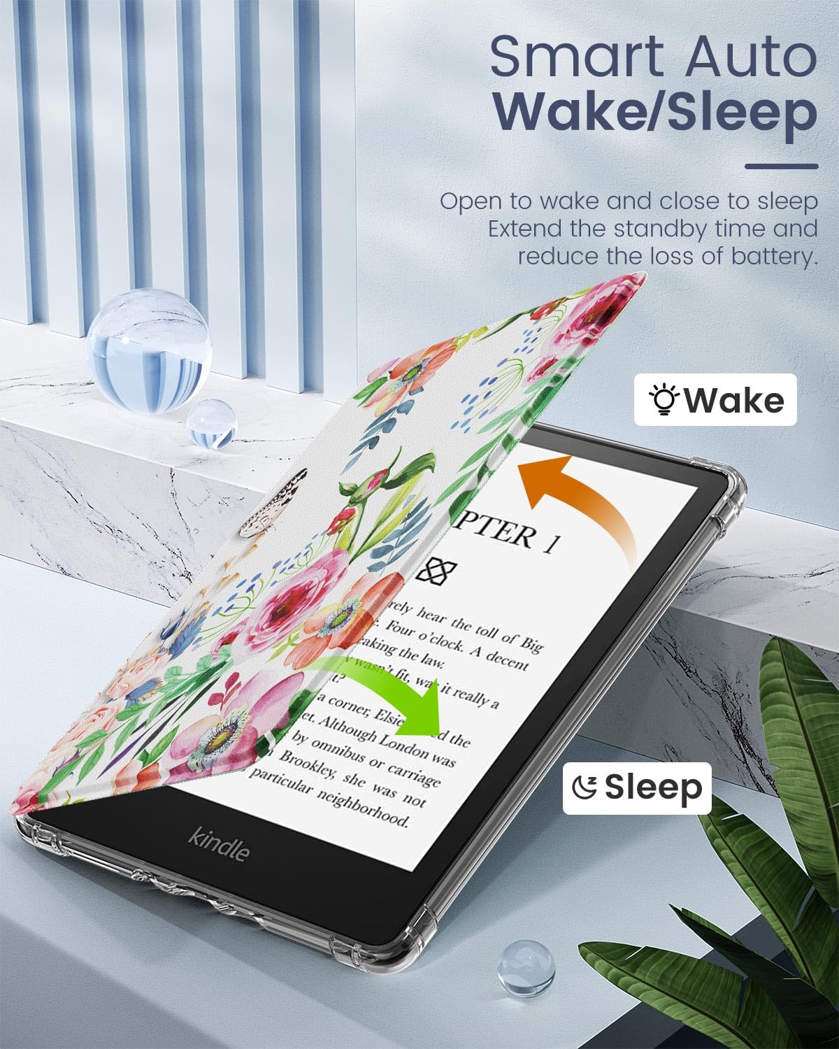 Foto 5 | Funda Moko Para Kindle Paperwhite 11th Gen 2021 6.8 Con Función Auto Wake - Venta Internacional.