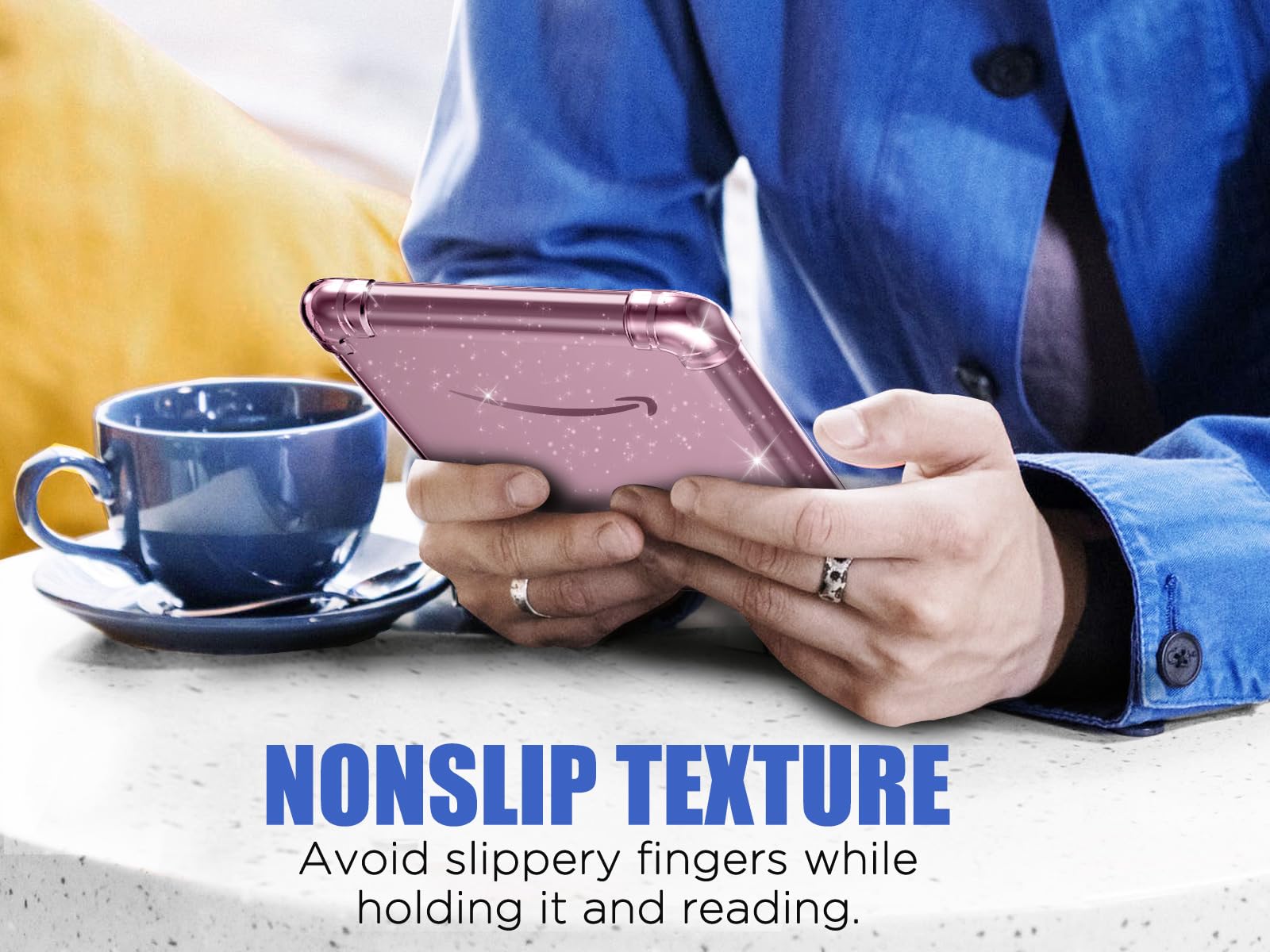 Foto 6 | Funda Moko Para Kindle 6 Totalmente Nuevo (11.ª Gen-2024/2022) De Tpu  Color Rosa - Venta Internacional.