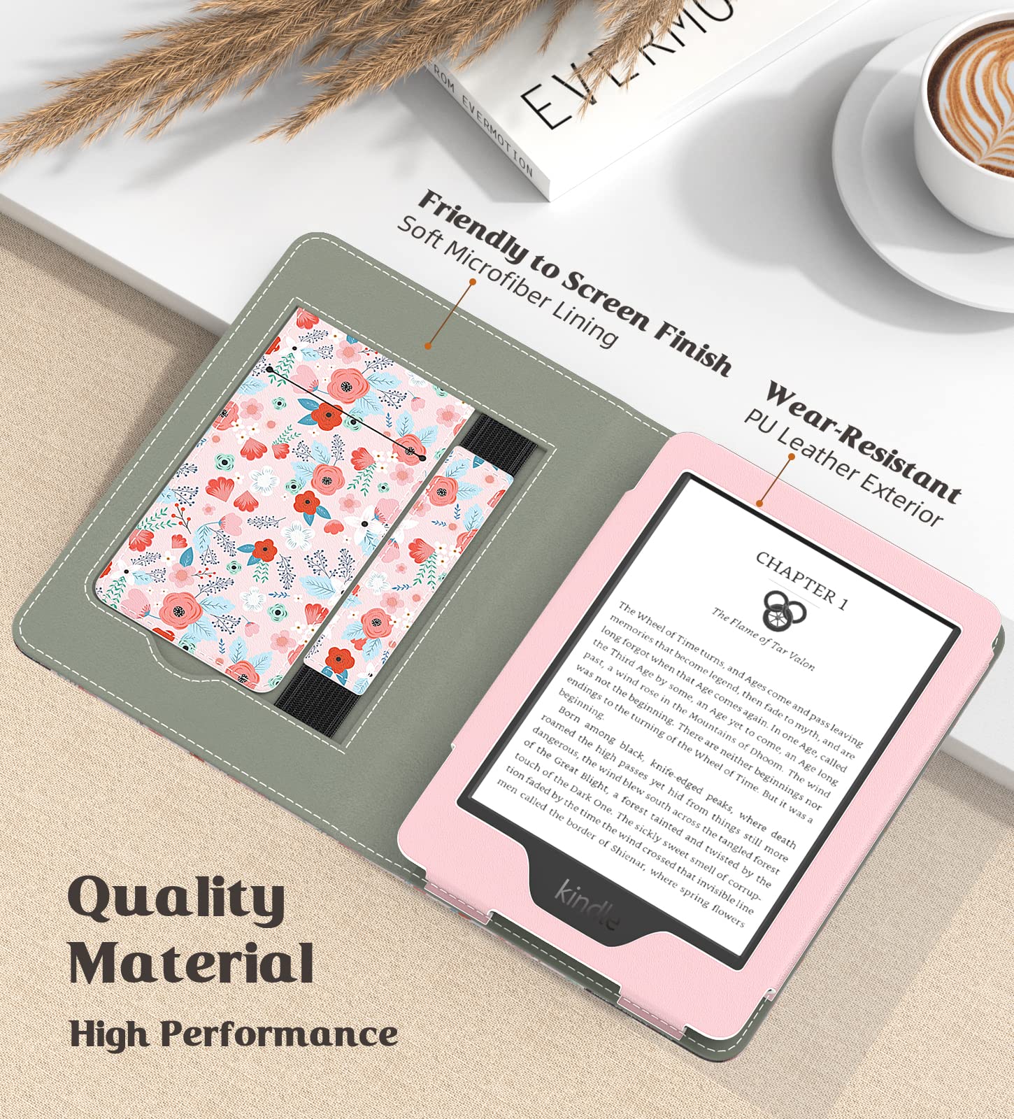 Foto 5 pulgar | Funda Moko Para Kindle 6 Totalmente Nuevos De 11.ª Generación Con Encendido/apagado Automáticos - Venta Internacional.