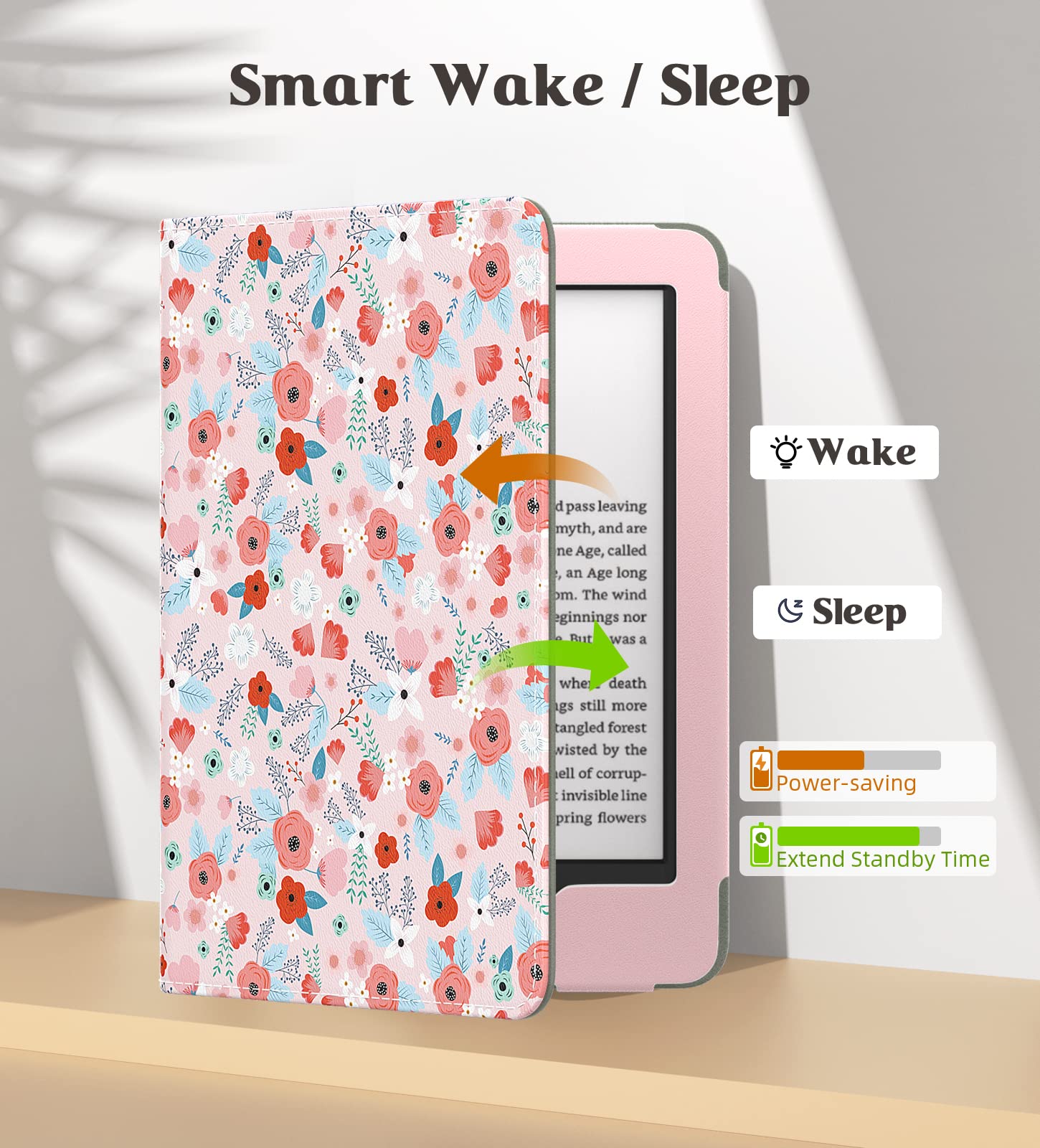 Foto 6 pulgar | Funda Moko Para Kindle 6 Totalmente Nuevos De 11.ª Generación Con Encendido/apagado Automáticos - Venta Internacional.