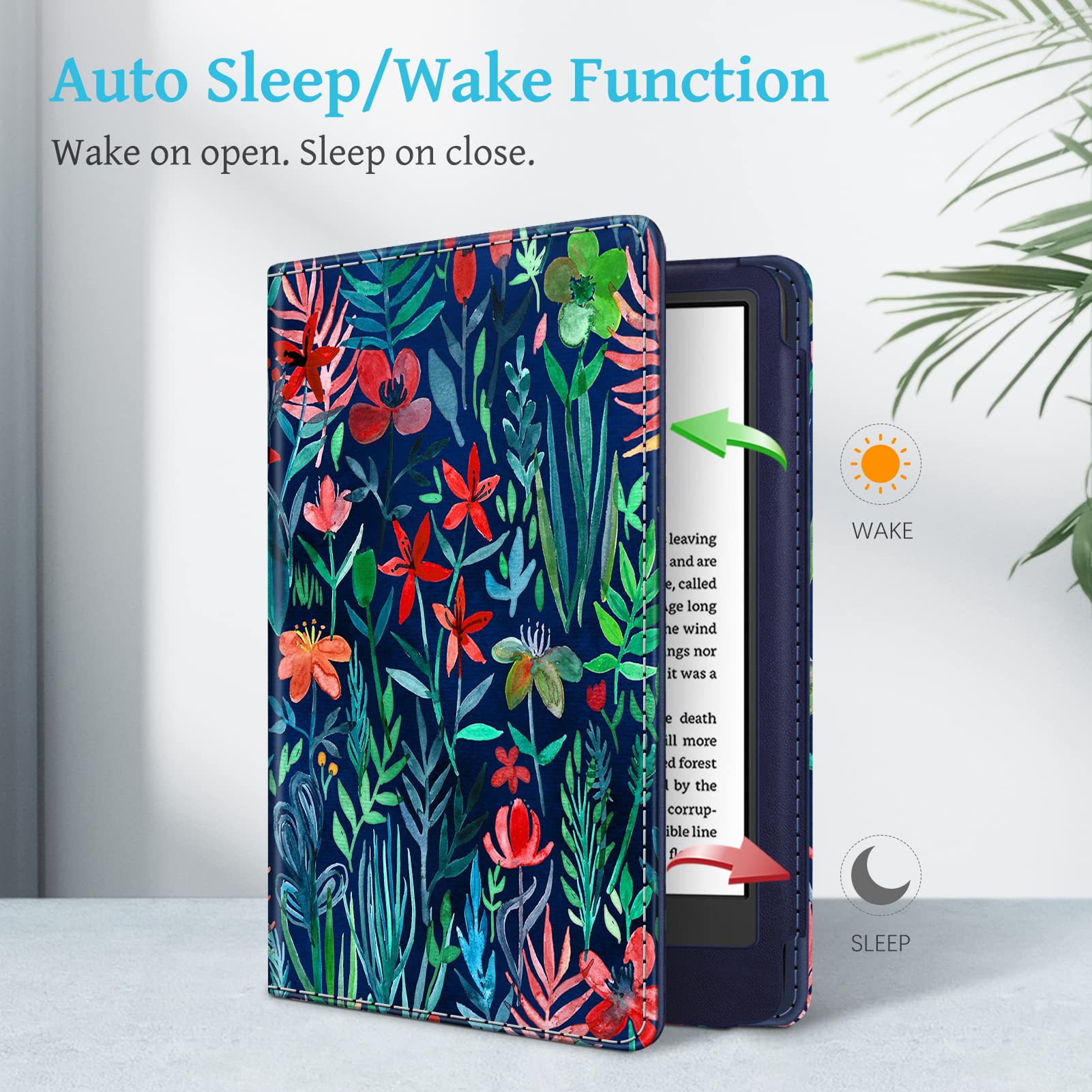 Foto 4 pulgar | Funda De Piel Sintética Fintie Stand Con Función De Encendido/apagado Automático Para Kindle 6 11th - Venta Interna