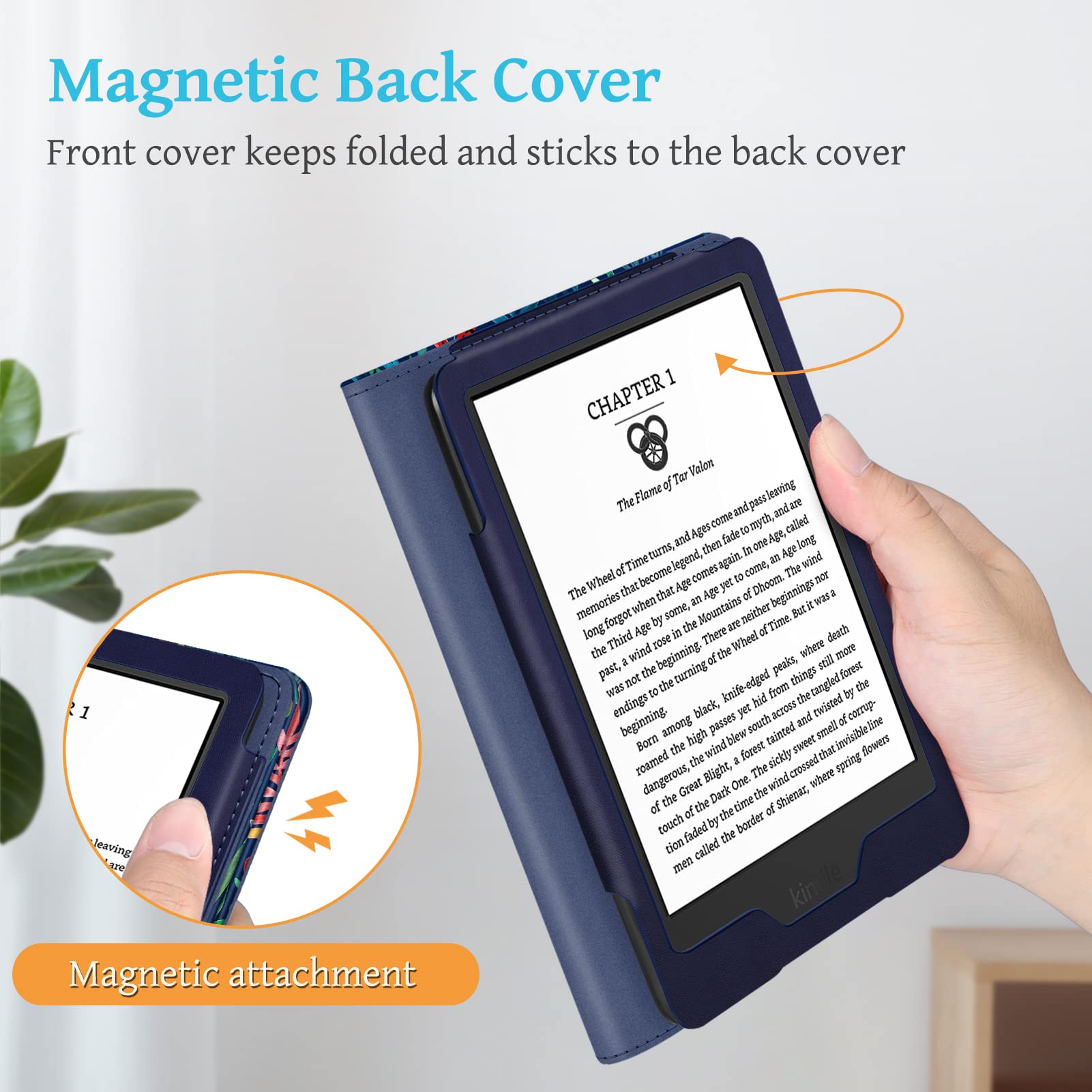 Foto 5 | Funda De Piel Sintética Fintie Stand Con Función De Encendido/apagado Automático Para Kindle 6 11th - Venta Interna