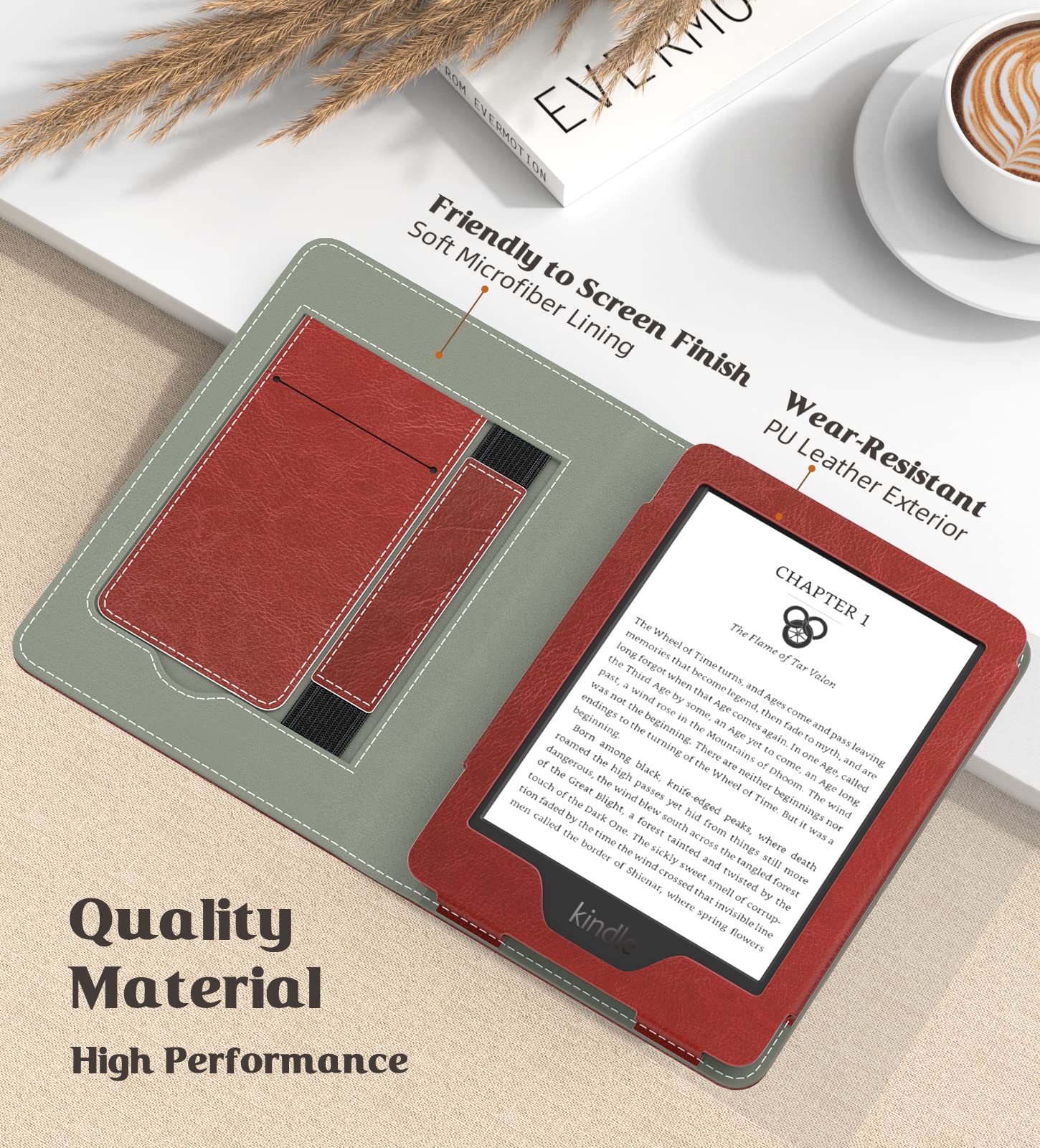 Foto 5 pulgar | Funda De Poliuretano Ultraligera Moko Para Kindle 6 2024 - Venta Internacional.