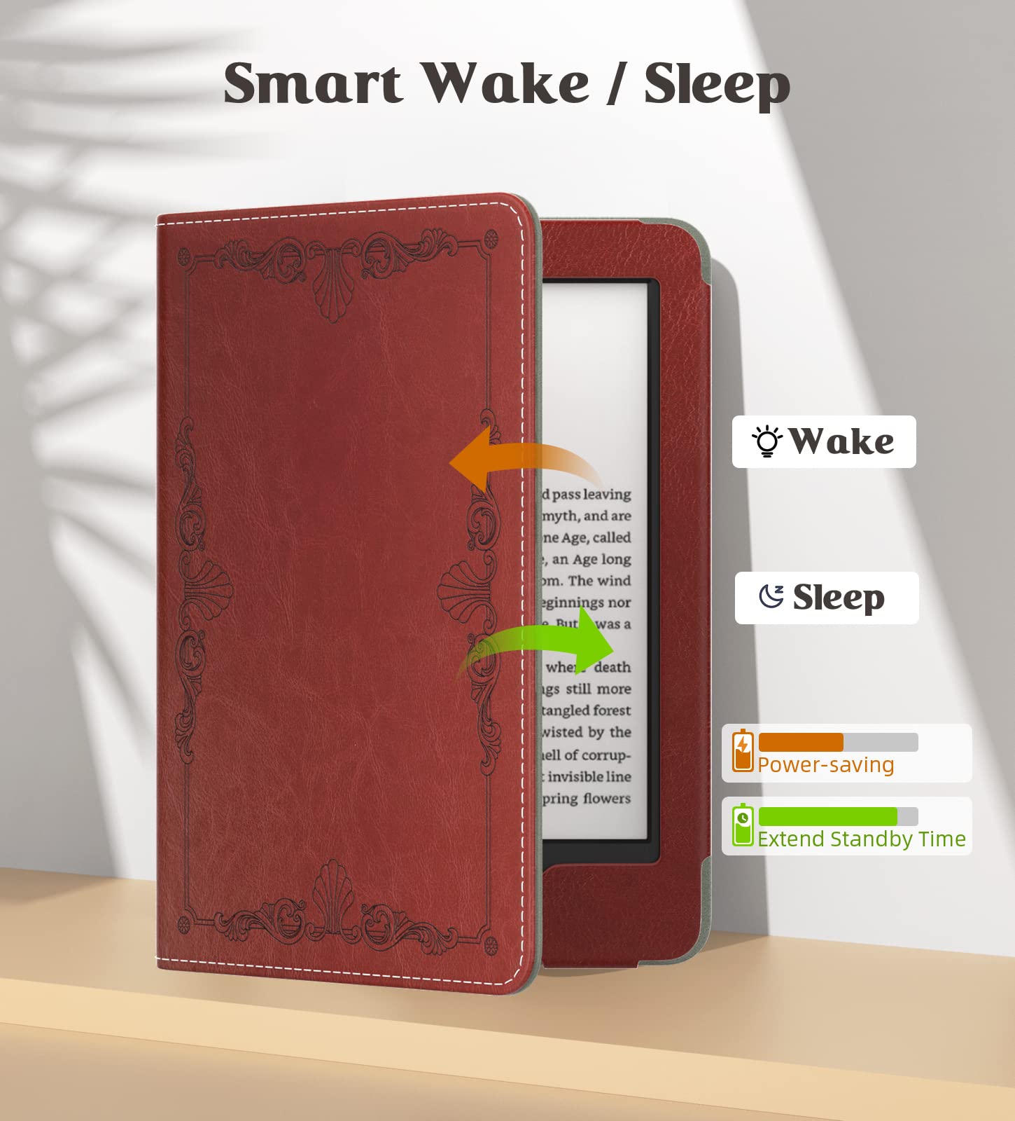 Foto 5 | Funda De Poliuretano Ultraligera Moko Para Kindle 6 2024 - Venta Internacional.