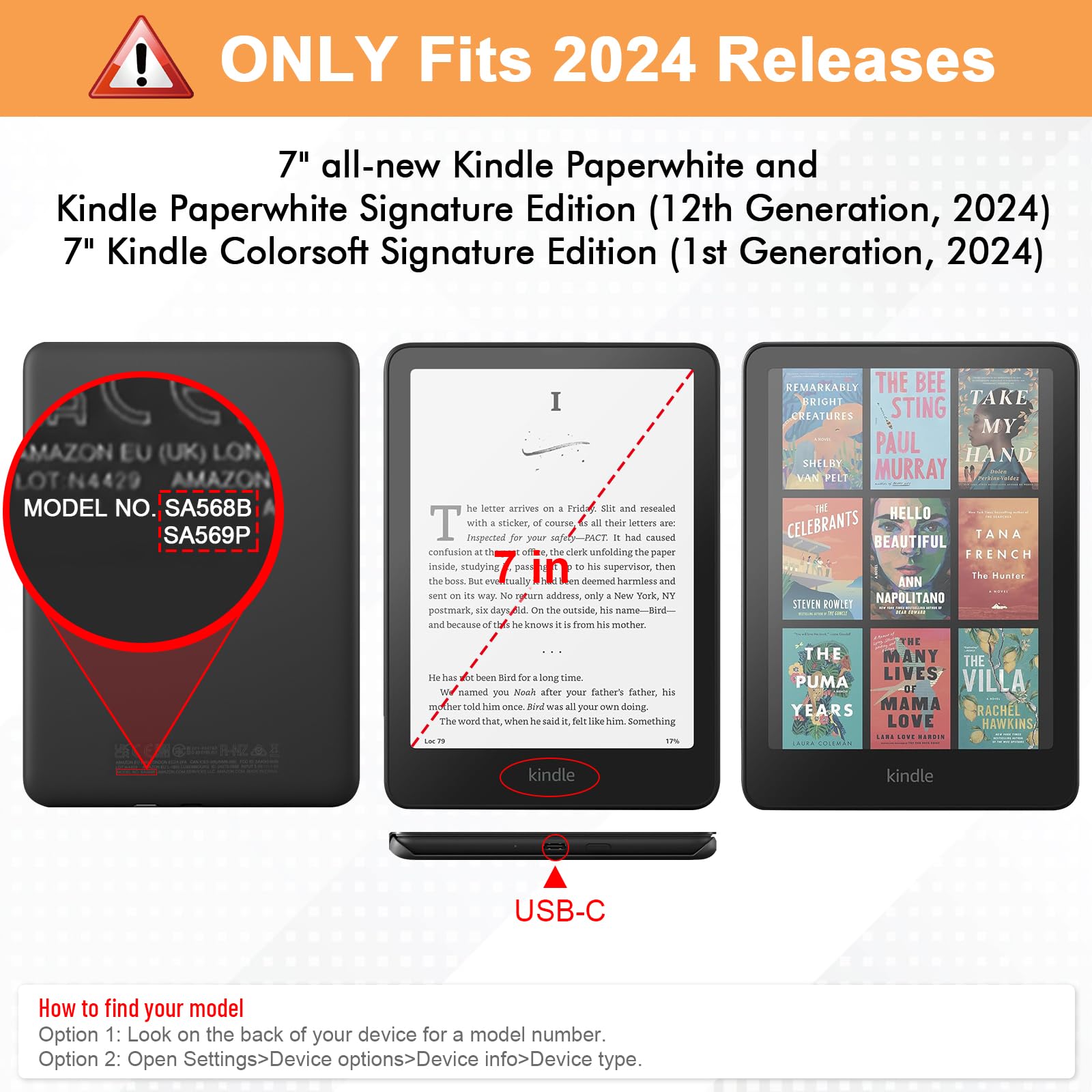 Foto 2 | Funda Fintie Para Kindle Paperwhite 12.ª Generación 2024 Con Función De Encendido/apagado Automático - Venta Inte
