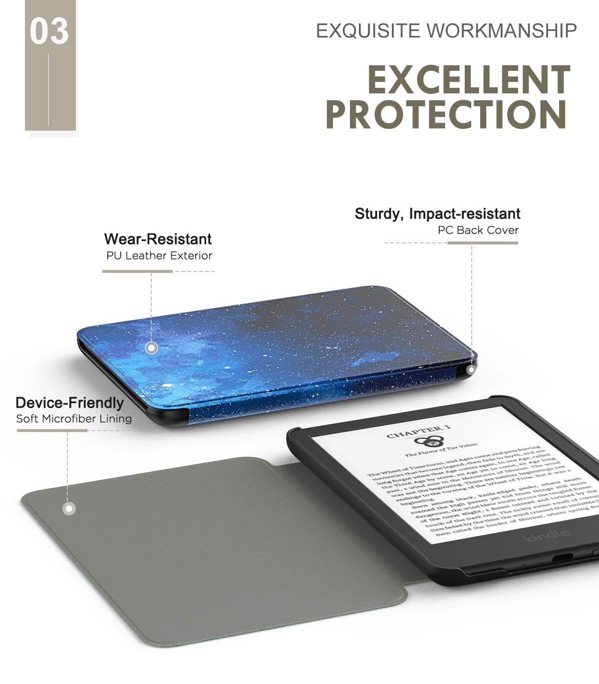 Foto 5 pulgar | Funda Moko Para Kindle 11.ª Generación 2024/2022 Con Encendido Y Apagado Automáticos - Venta Internacional.