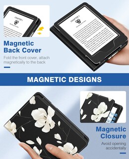 Foto 6 | Funda Moko Para Kindle 6 Totalmente Nuevo (11.ª Generación 2022) En Blanco Y Negro - Venta Internacional.