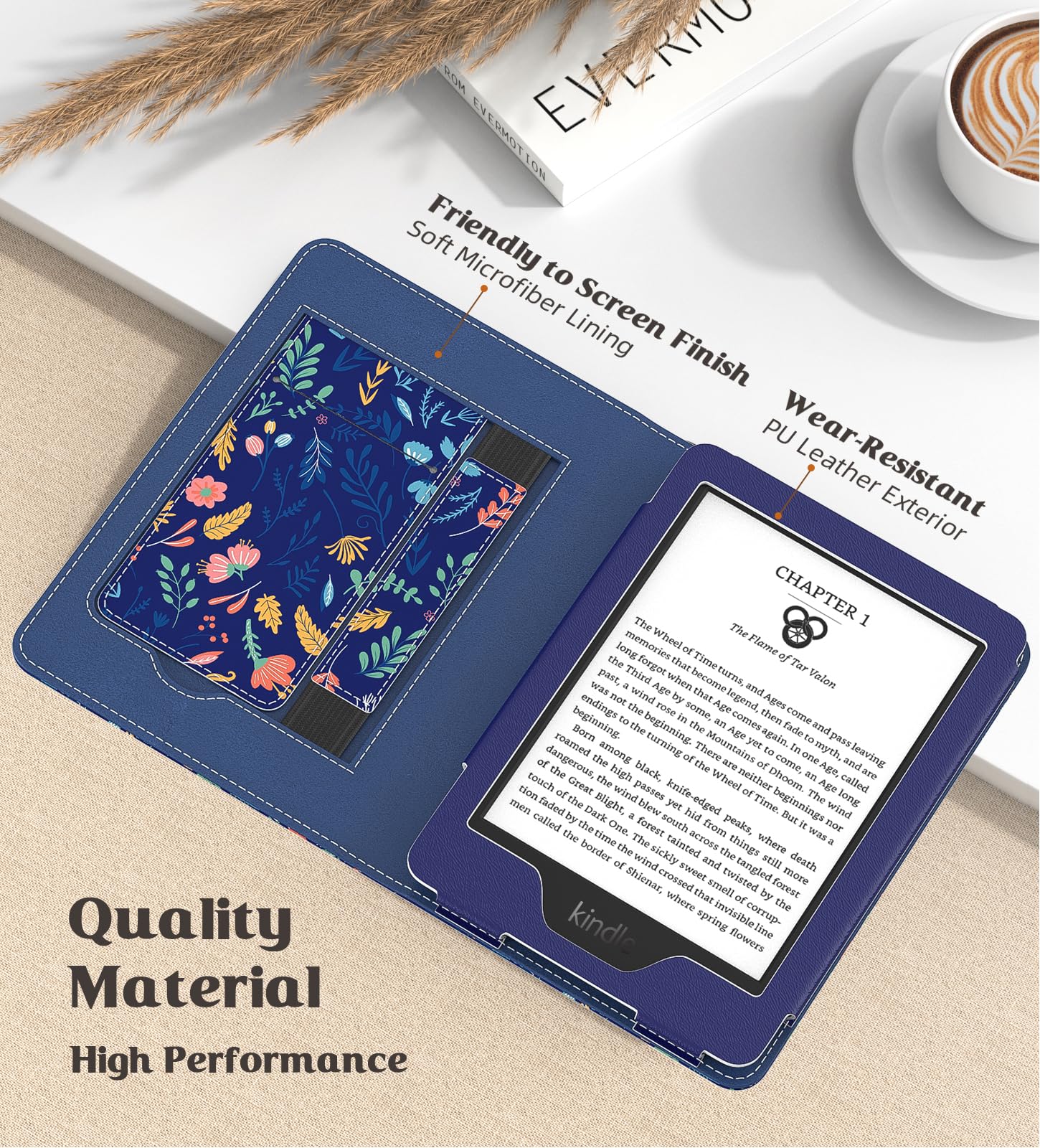 Foto 5 pulgar | Funda De Poliuretano Ultraligera Moko Para Kindle 6 2024 - Venta Internacional.