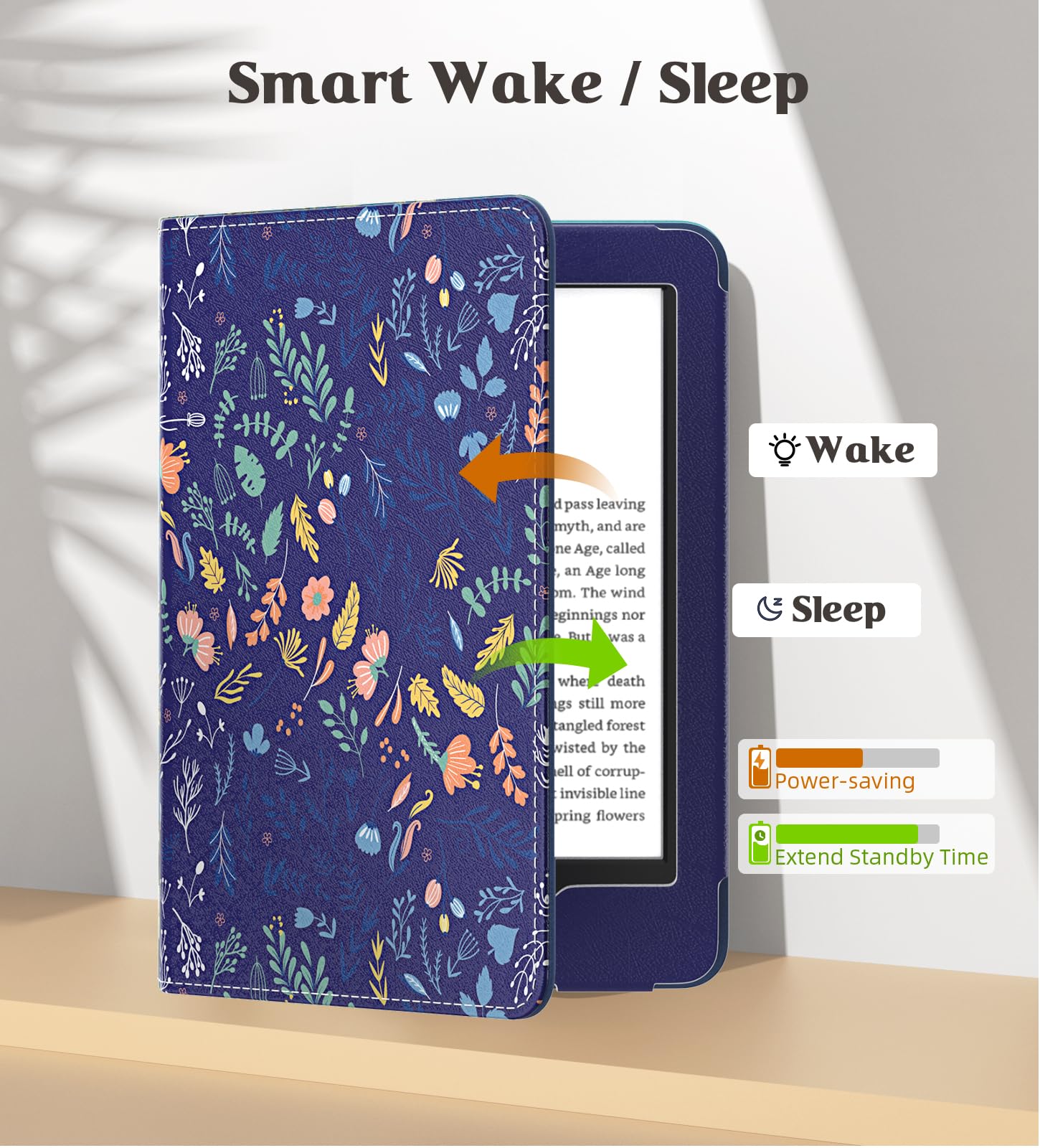 Foto 6 pulgar | Funda De Poliuretano Ultraligera Moko Para Kindle 6 2024 - Venta Internacional.