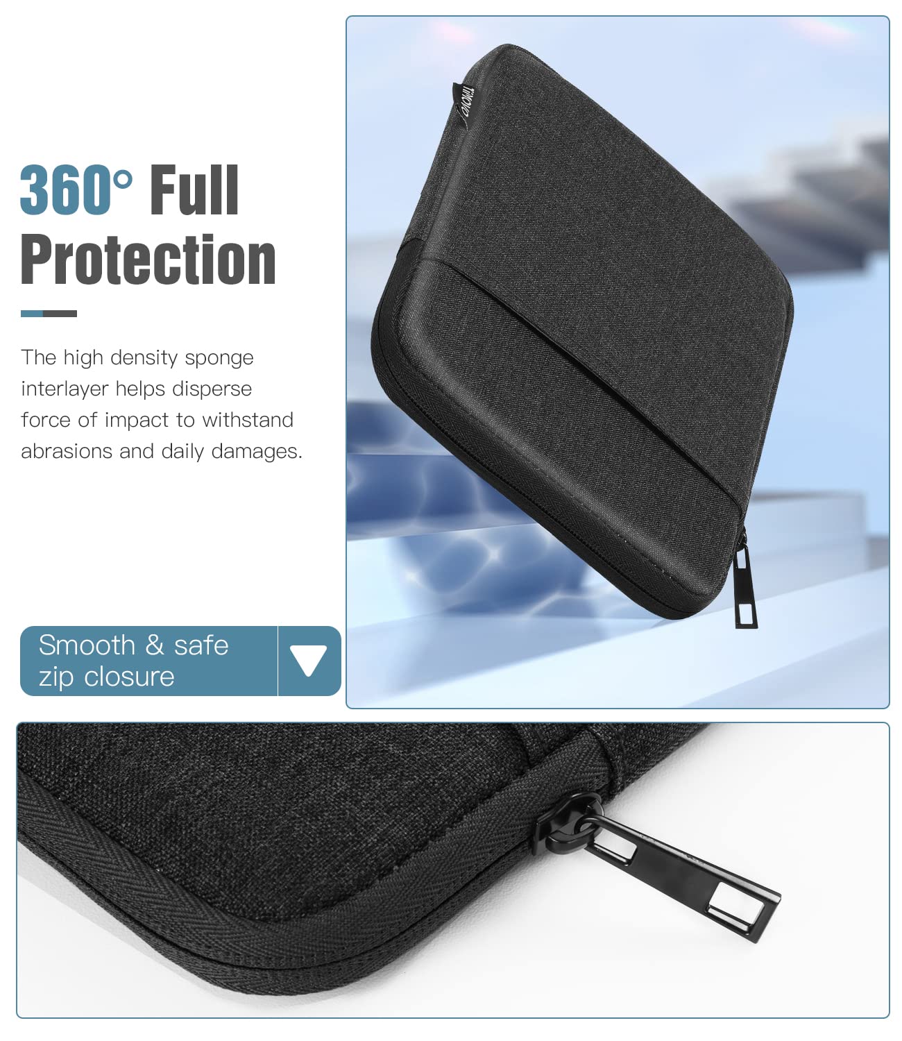Foto 7 pulgar | Funda Timovo Para Kindle Paperwhite De 6 A 7 Pulgadas  Color Negro - Venta Internacional.