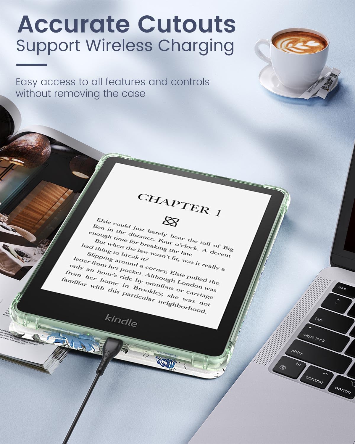 Foto 6 | Funda Moko Para Kindle 6 (11.ª Generación  2024/2022)  Tpu Ultra Transparente - Venta Internacional.