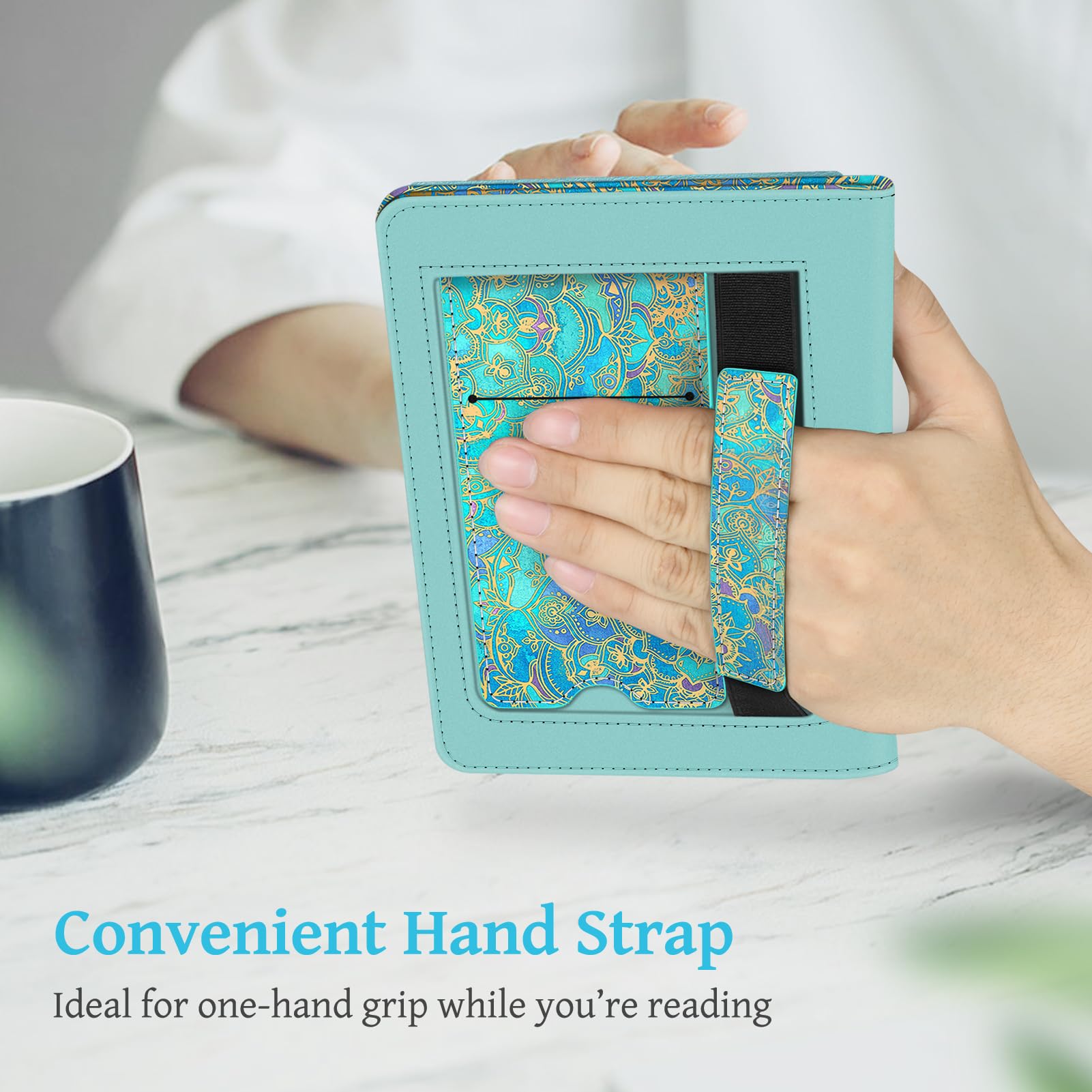 Foto 8 pulgar | Funda De Piel Sintética Fintie Stand Con Función De Encendido/apagado Automático Para Kindle 6 11th - Venta Interna