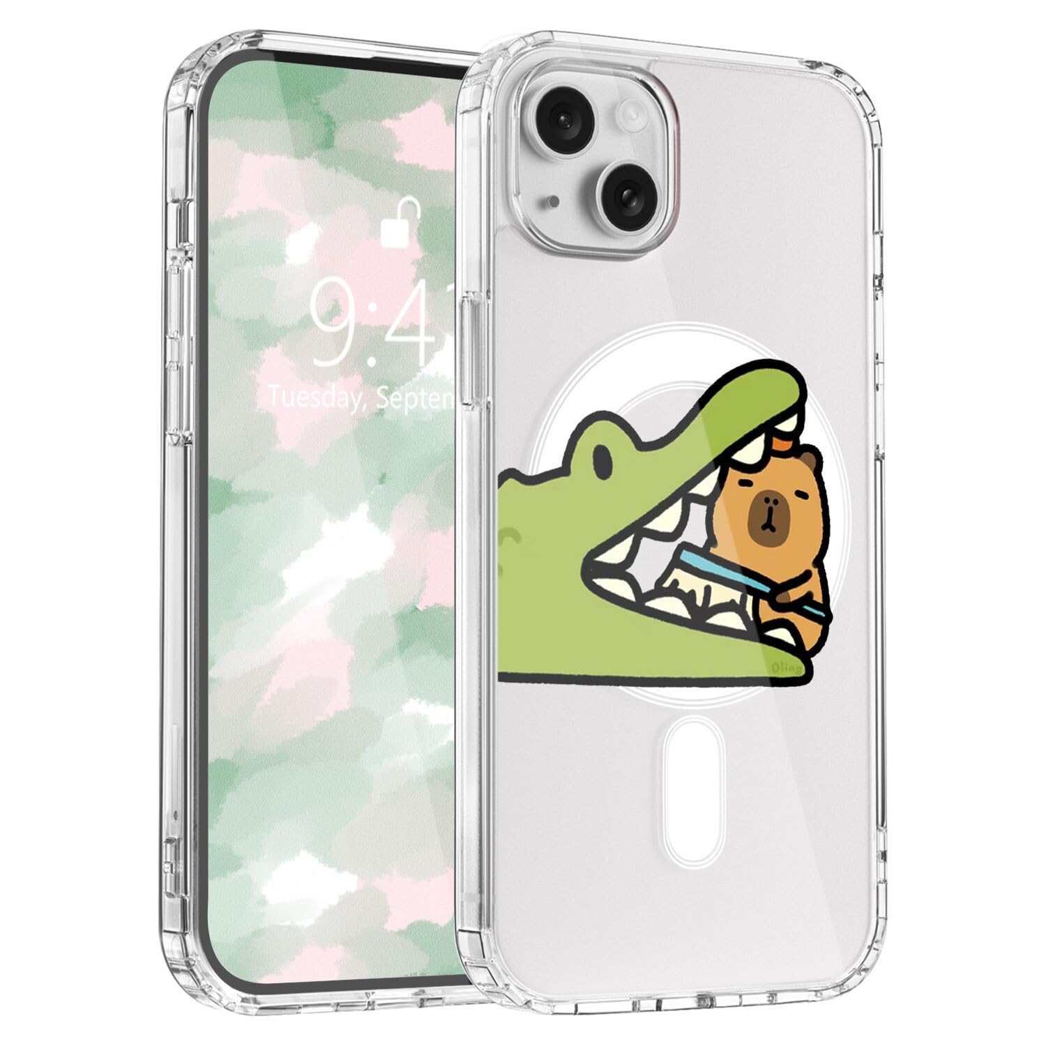 Funda De Teléfono Luminousguard Para Iphone 13 Pro Con Magsafe Capybara - Venta Internacional.