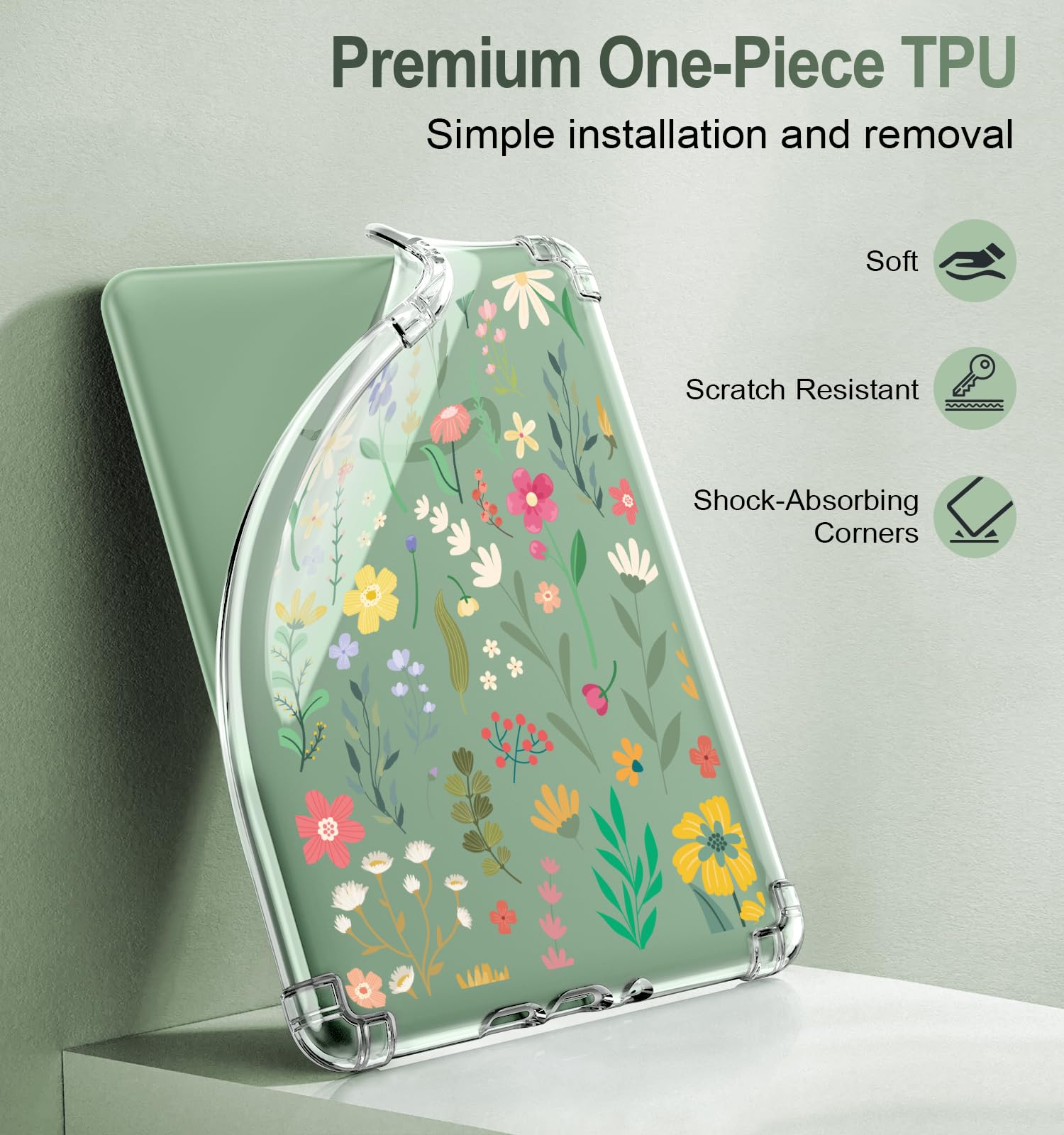 Foto 3 | Funda Moko Para Kindle 6 Totalmente Nuevo (11.ª Gen-2024/2022)  Tpu Transparente - Venta Internacional.