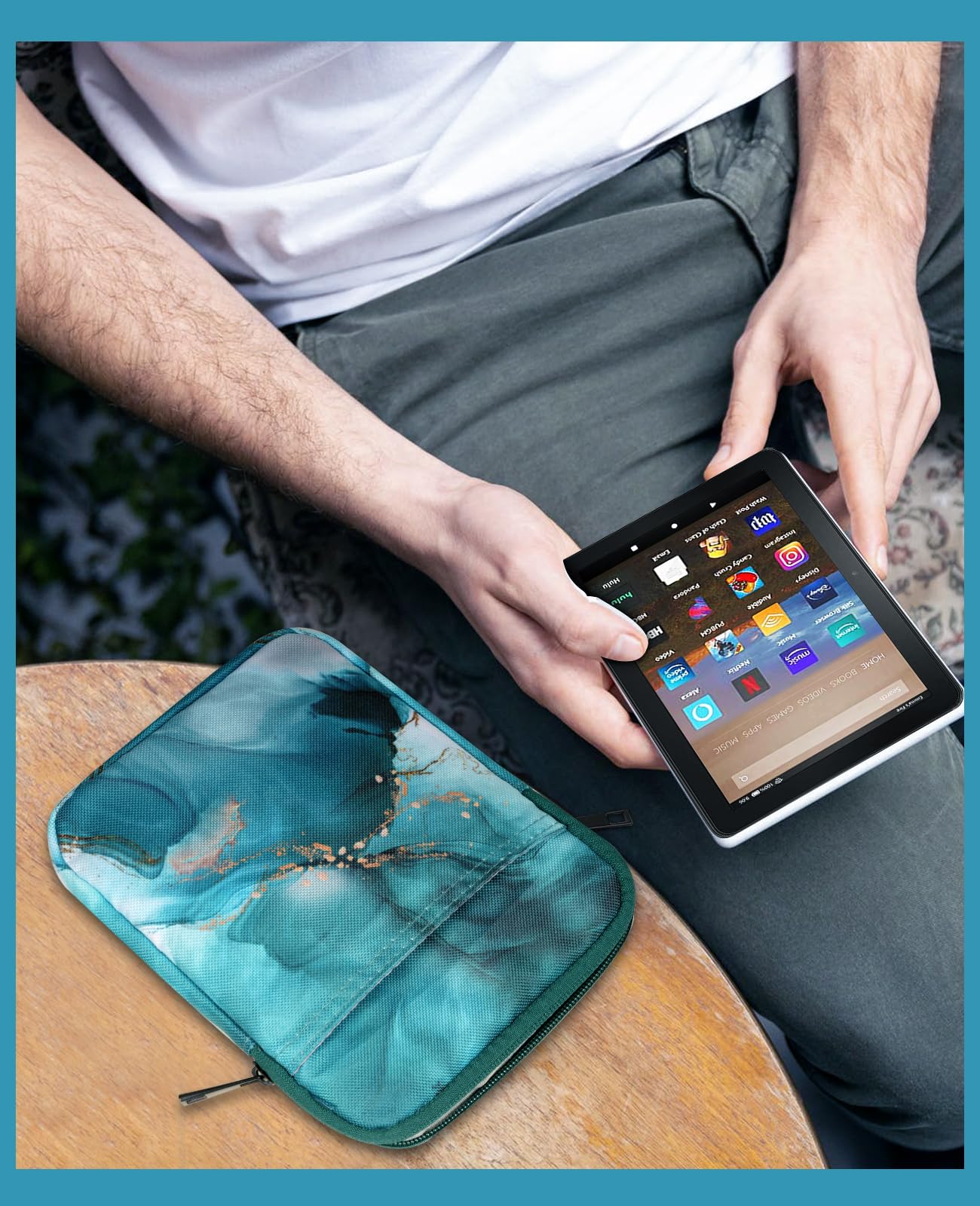 Foto 7 pulgar | Funda Timovo Para Kindle Paperwhite De 6 A 7 Pulgadas  Color Azul - Venta Internacional.