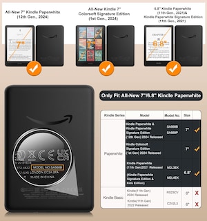 Foto 2 | Funda Moko Para Kindle Paperwhite De 12.ª Y 11.ª Generación 2024/2021 - Venta Internacional.