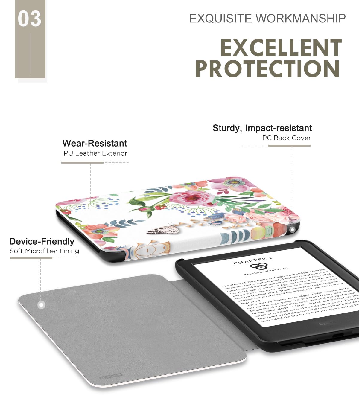 Foto 4 | Funda Moko Para Kindle 11.ª Generación 2024/2022 Totalmente Nuevo Con Función Auto Wake - Venta Internacional.