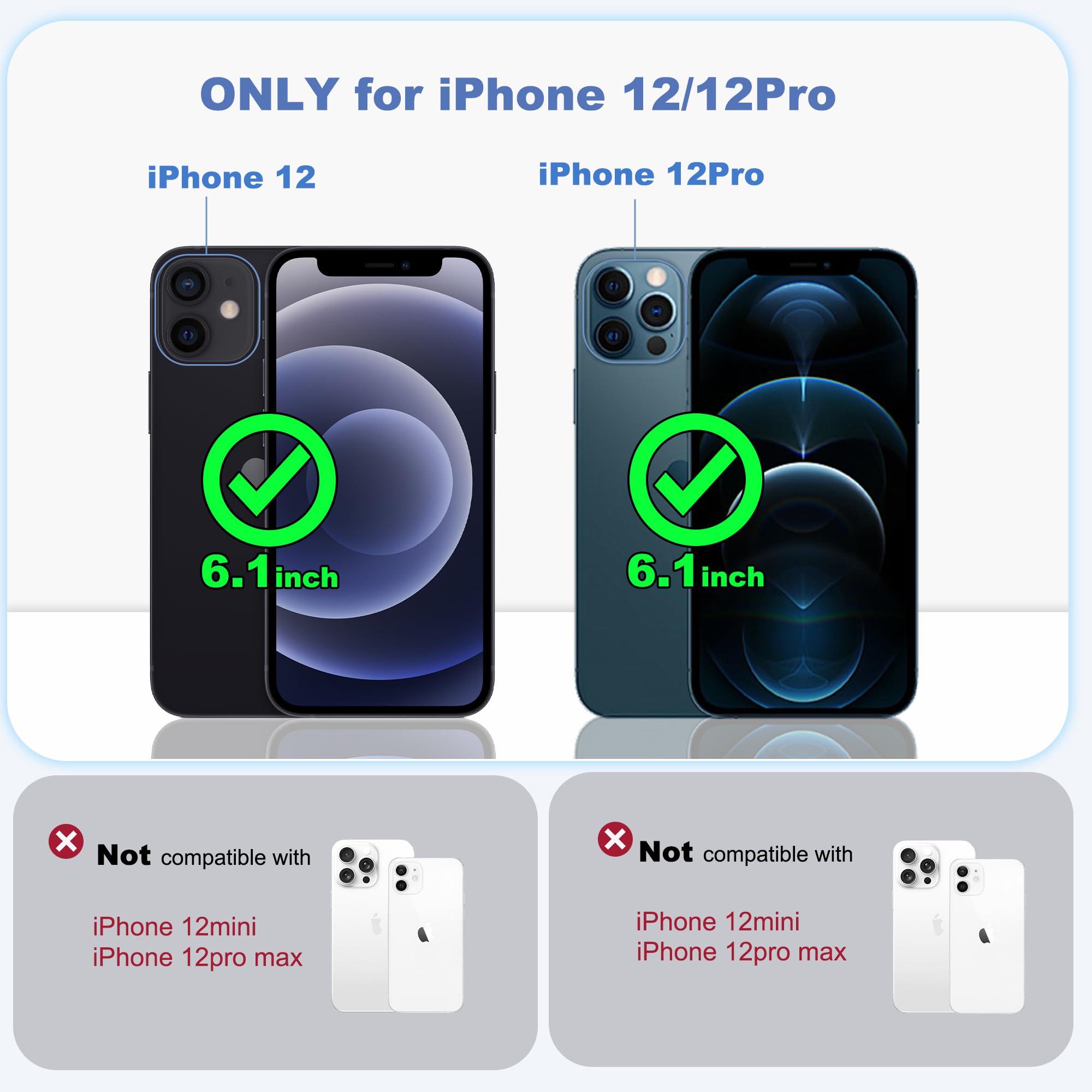 Foto 2 | Funda De Teléfono Tianli Diseñada Para Iphone 12/12 Pro Con Soporte Anular - Venta Internacional.