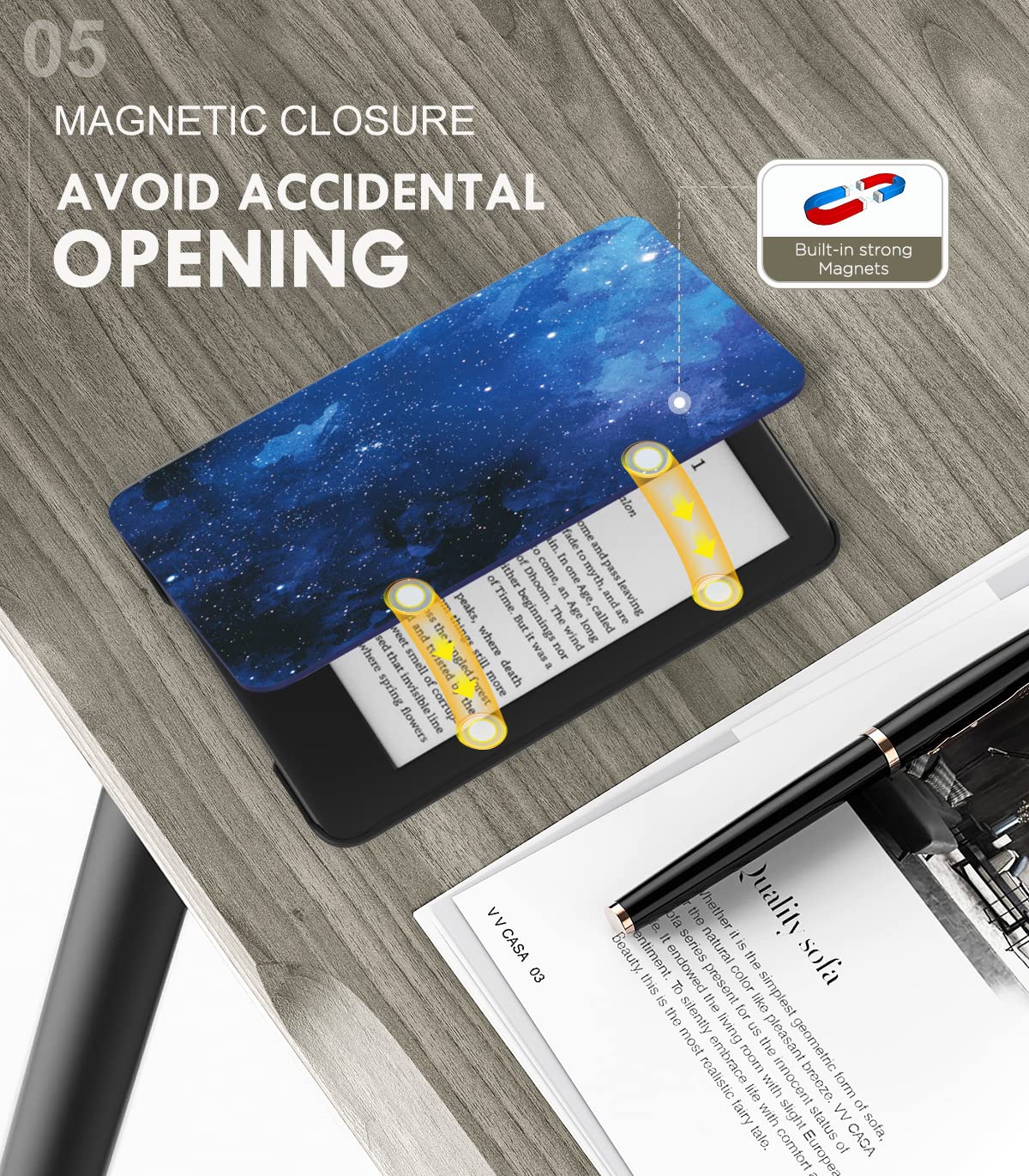Foto 5 | Funda Moko Para Kindle 11.ª Generación 2024/2022  Blue Starry Sky - Venta Internacional.