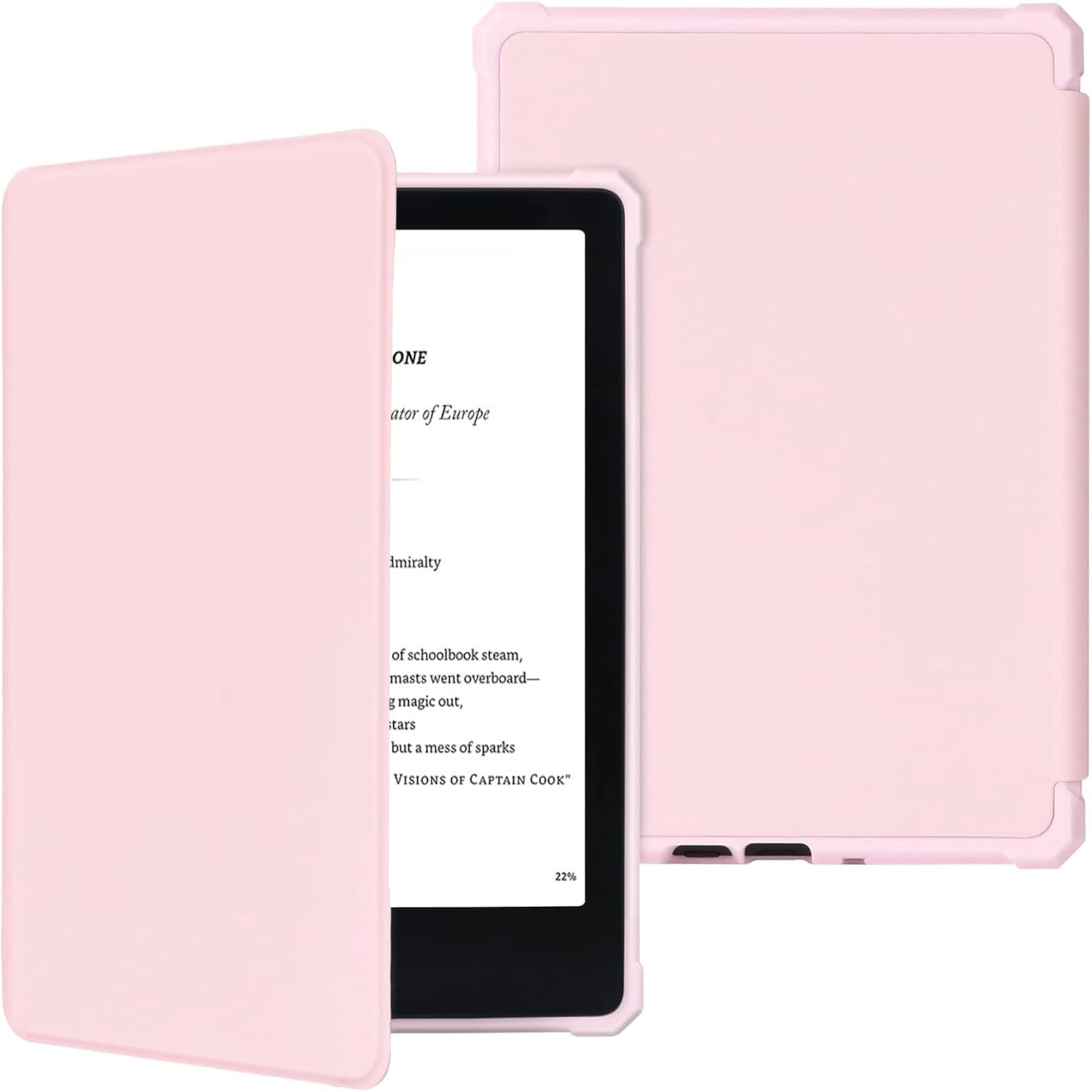 Funda Fuwang Para Kindle De 6 Pulgadas  11.ª Generación  2024/2022  Piel Sintética  Color Rosa - Venta Internacional.