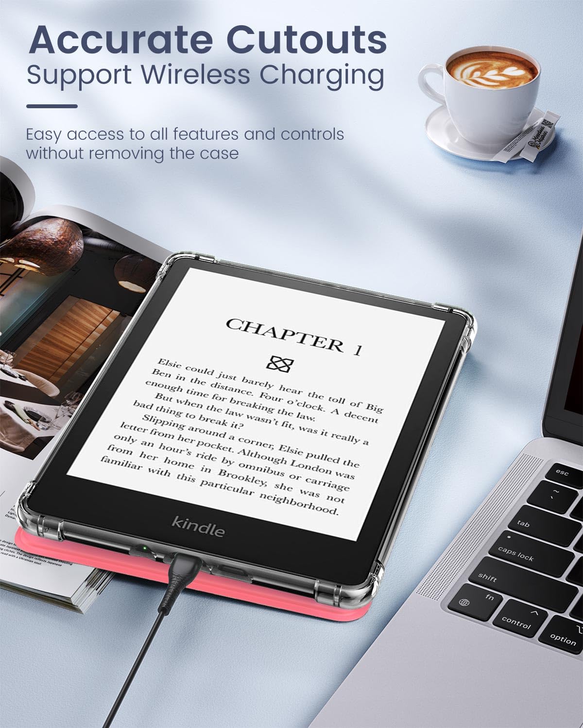 Foto 6 | Funda Moko Ultra Clear Soft Tpu Para Kindle 11.ª Generación 2024 - Venta Internacional.
